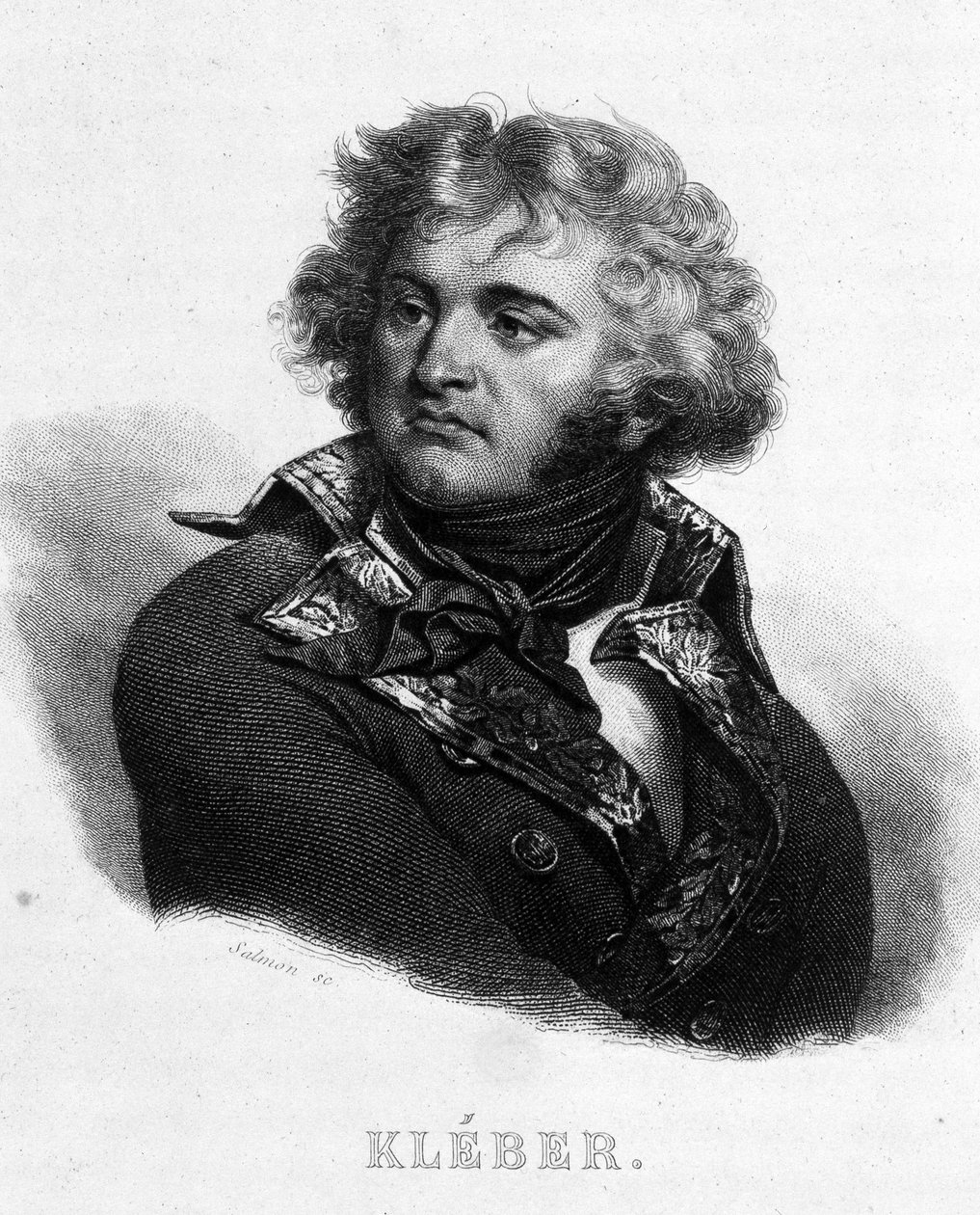صورة للجنرال جان بابتيست كليبر (1753 - 1800) - في "" الثورة الفرنسية "بقلم تيير. القرن ال 19 بواسطة المدرسة الفرنسية