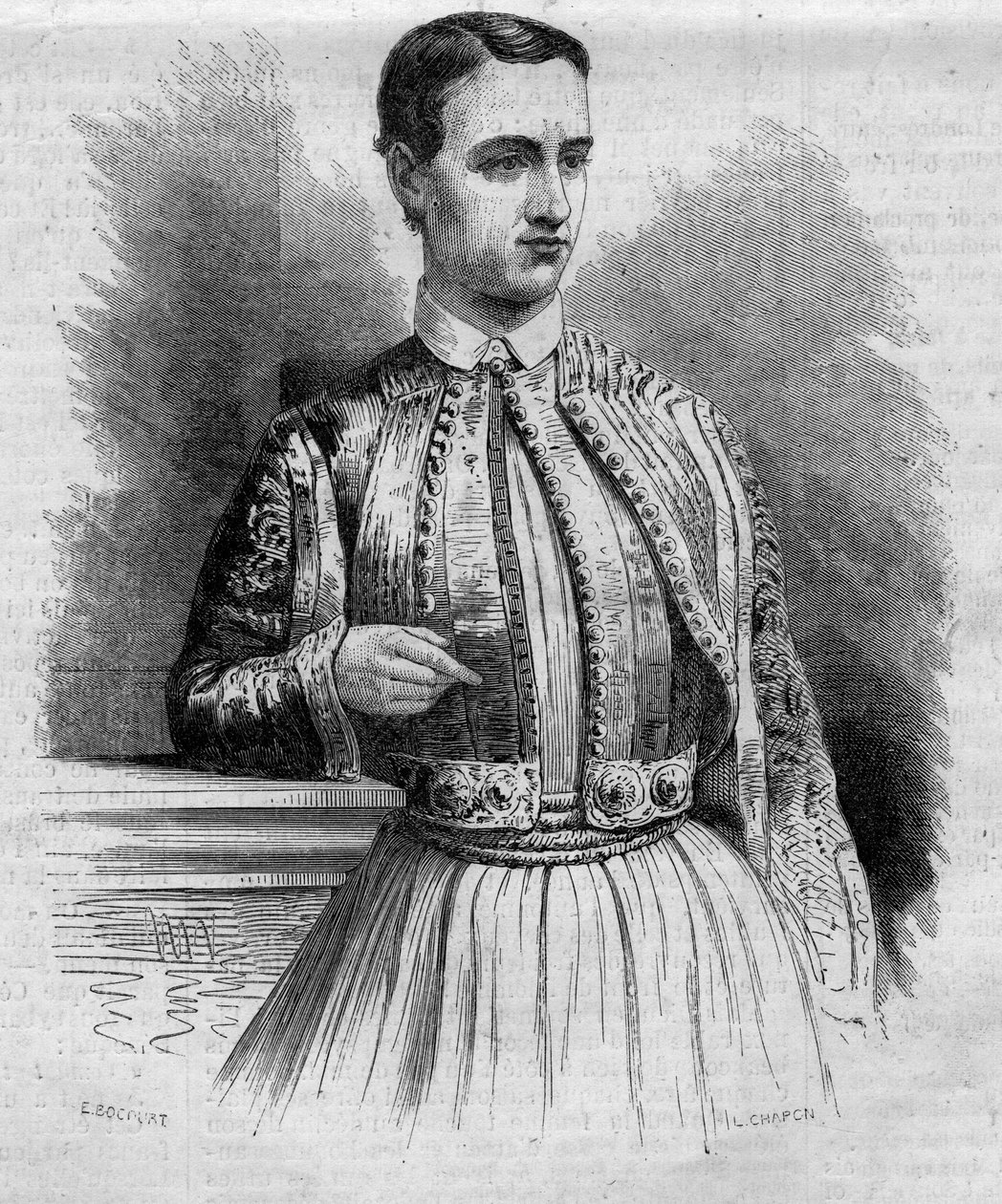 صورة لجورج الأول (جورج الدنمارك) (1845-1913) ، ملك اليونان. نقش في "" Le Monde Illustré "" رقم 340 بتاريخ 17 أكتوبر بواسطة المدرسة الفرنسية