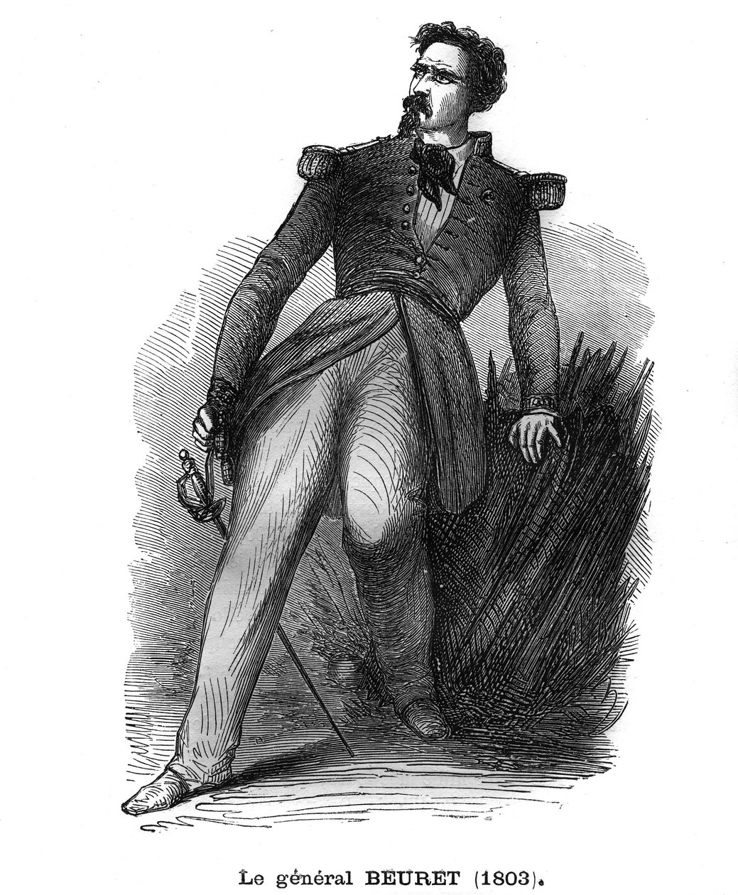 صورة لجورج بوريت ، العميد الفرنسي (1803-1859) ، ضابط وسام جوقة الشرف. نقش في "Les Illustrations De L'armee Francaise de 1789 a 1880" بواسطة المدرسة الفرنسية