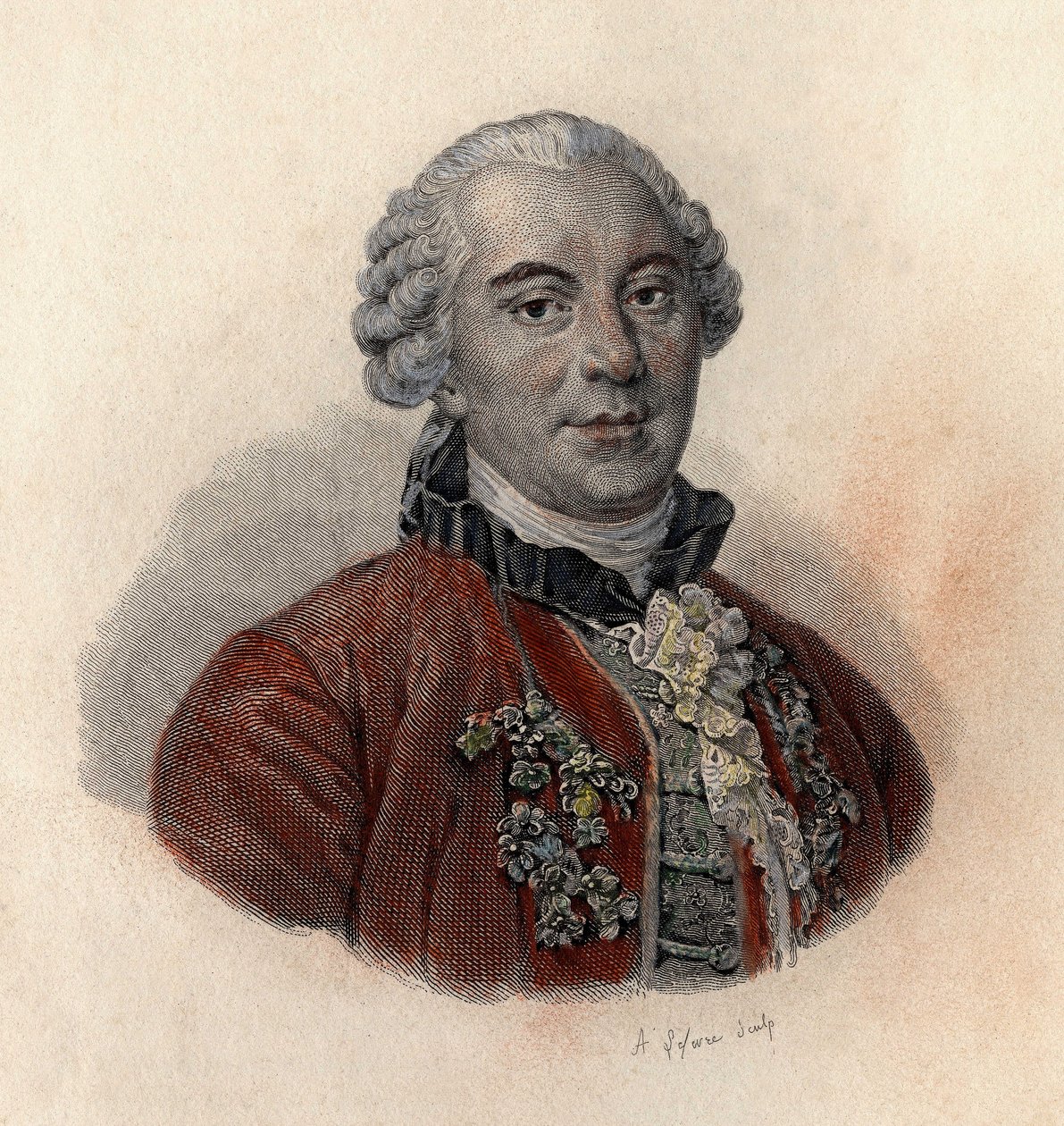 Portrait of Georges Louis Leclerc, Count of Buffon (1707-1788), French naturalist and writer. In “” Portraits of Useful Men”” بواسطة المدرسة الفرنسية