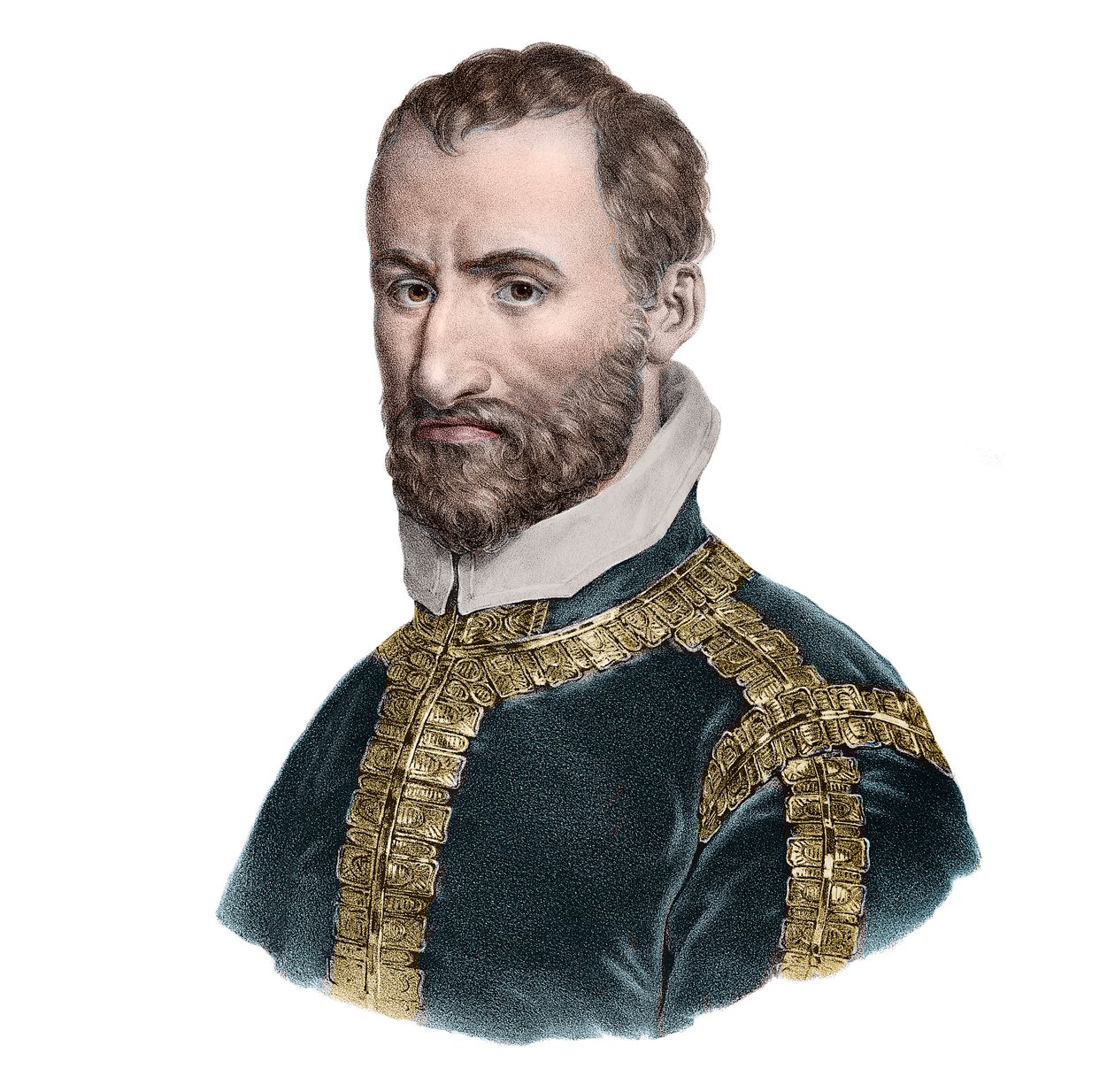 صورة جيوفاني بييرلويجي دا بالسترينا (1525-1594) ، ملحن إيطالي. بواسطة المدرسة الفرنسية