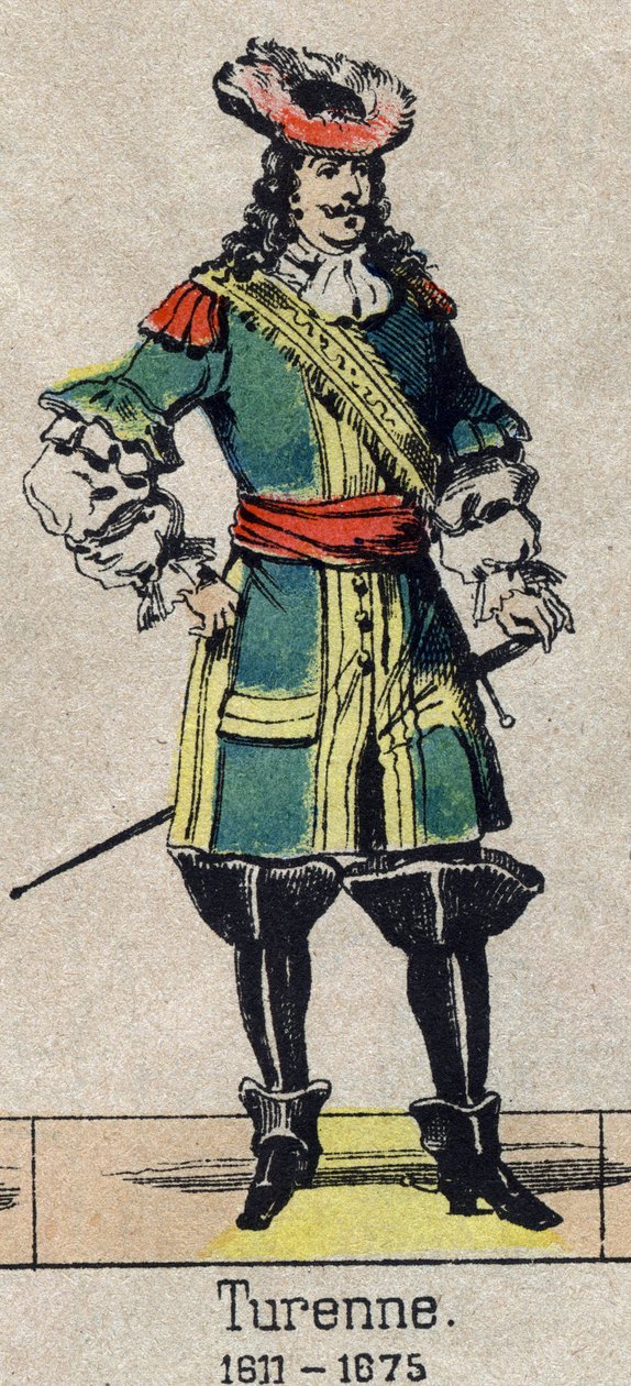 صورة هنري دو لا تور دي أوفيرني ، Viscount de Turenne ، مارشال فرنسا (1611-1675). صورة إبينال من نهاية القرن التاسع عشر. بواسطة المدرسة الفرنسية
