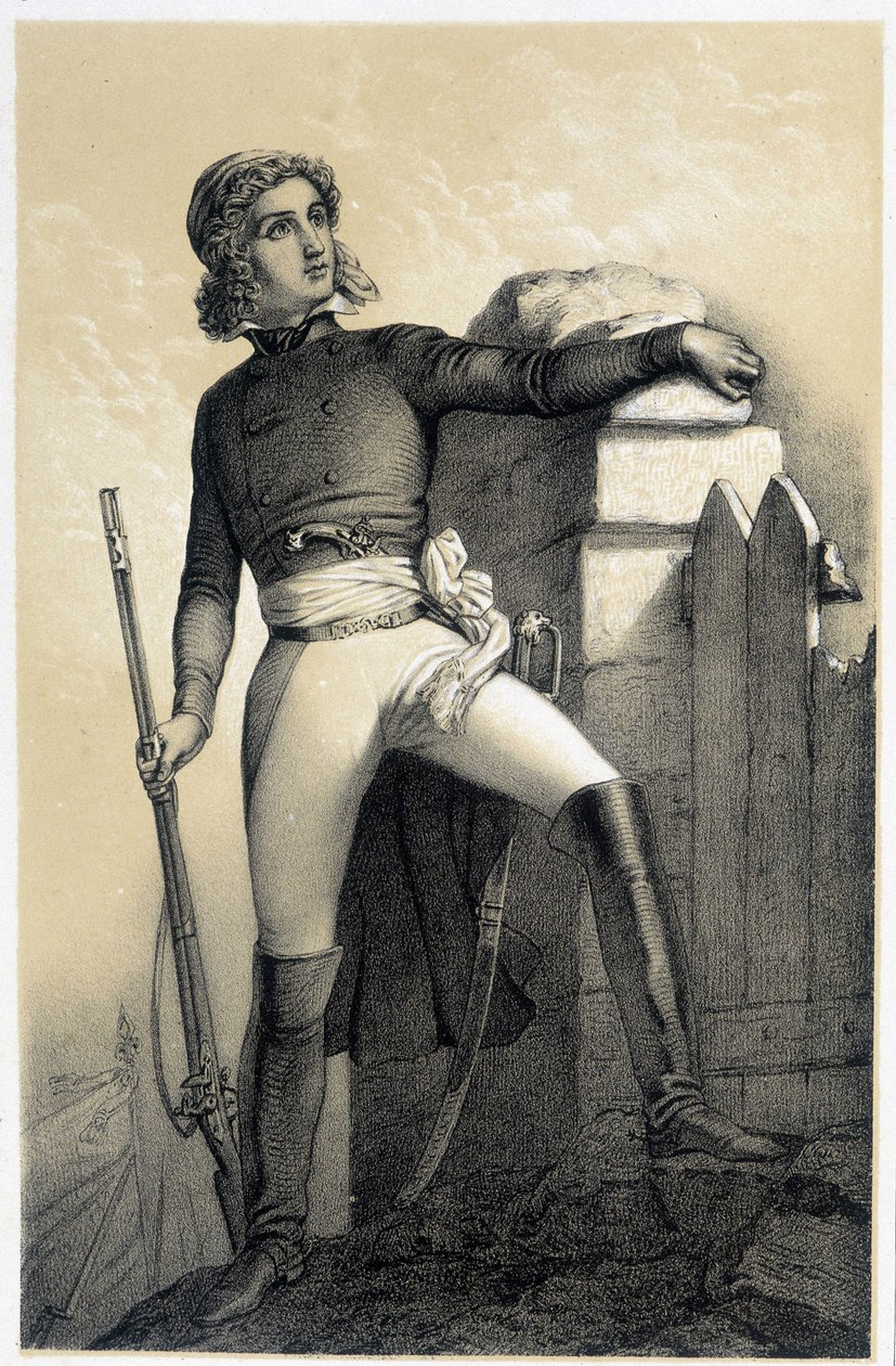 صورة هنري دو فيرجيه ، كونت لا روشيكلين (أو فيرجيه دي لا روشياكيلين) (1772-1794) - في "Galerie historyique de la Revolution francaise" بقلم ألبرت مورين بواسطة المدرسة الفرنسية