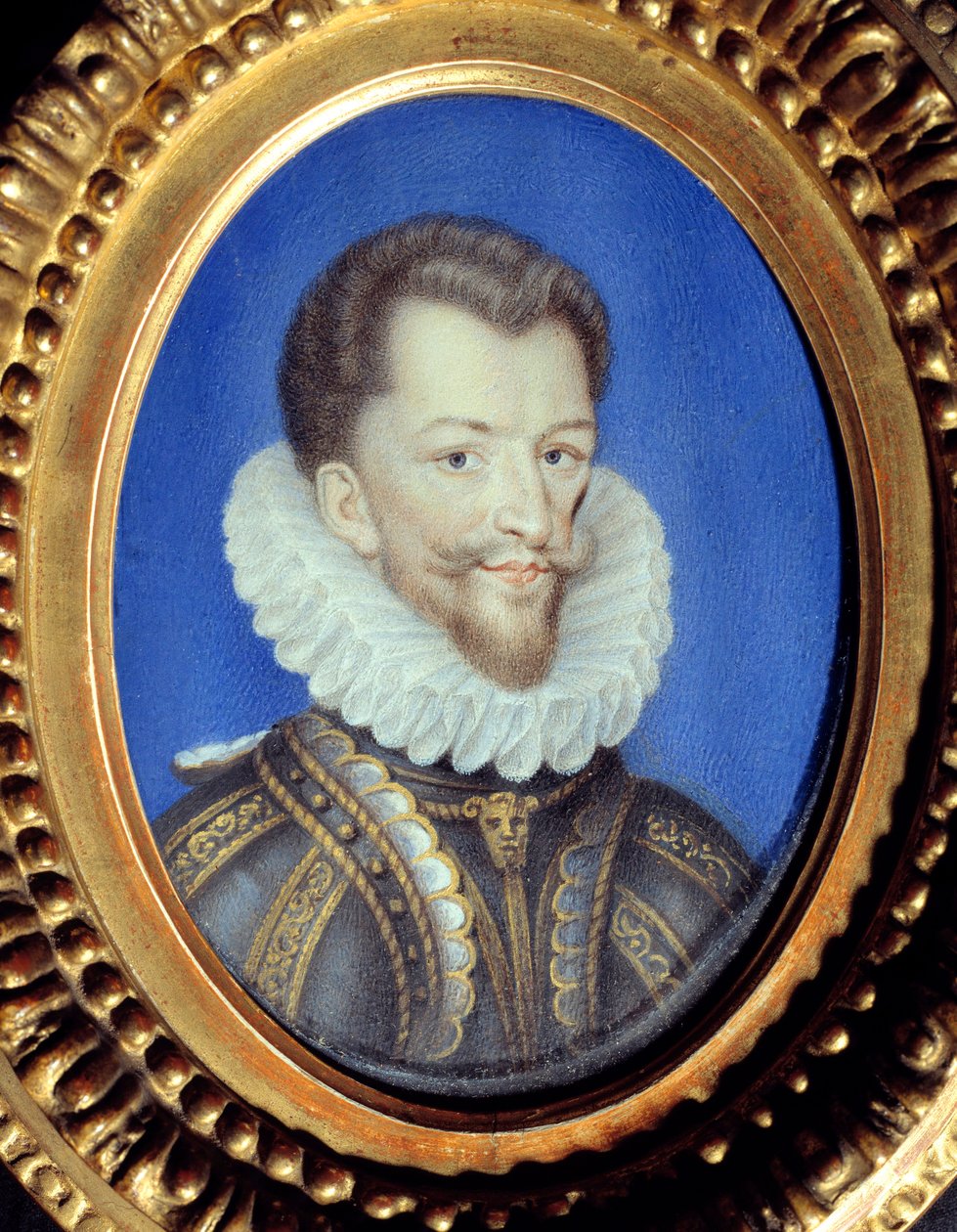 صورة لهنري الأول من لورين ، دوق Guise dit le Balafre (1550-1588) غواش مجهول على فيلين. القرن السادس عشر شانتيلي ، متحف كوندي بواسطة المدرسة الفرنسية