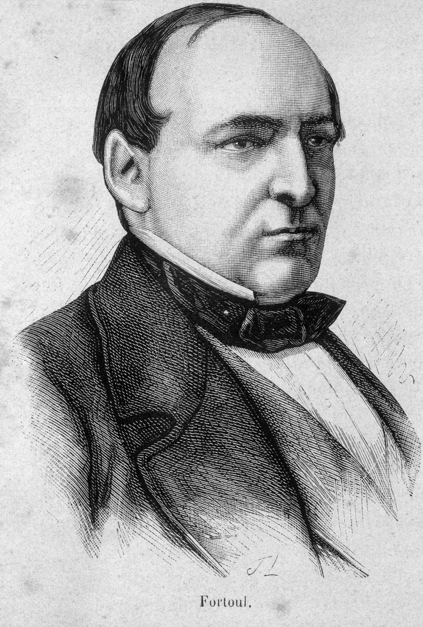 صورة هيبوليت فورتول ، الكاتب والوزير الفرنسي (1811-1856) - في "L'Histoire de France" "هنري مارتن بواسطة المدرسة الفرنسية