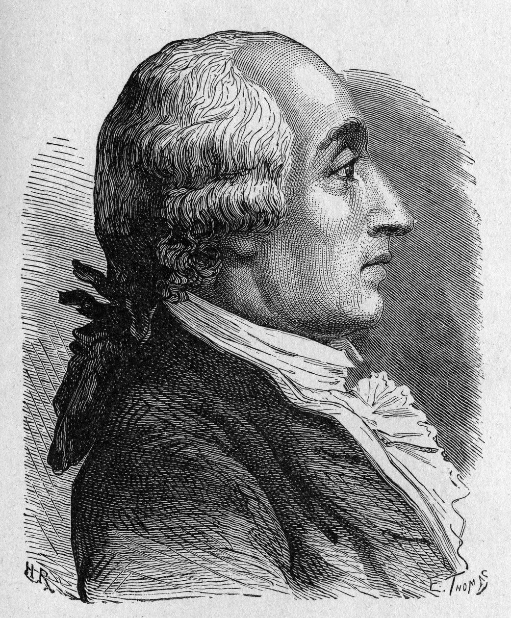 صورة لجاك ألكسندر سيزار تشارلز (1746 - 1823) ، عالم فيزياء فرنسي - في ألبوم العلوم ؛ علماء لامعون الاكتشافات العظيمة "" "1896. بواسطة المدرسة الفرنسية