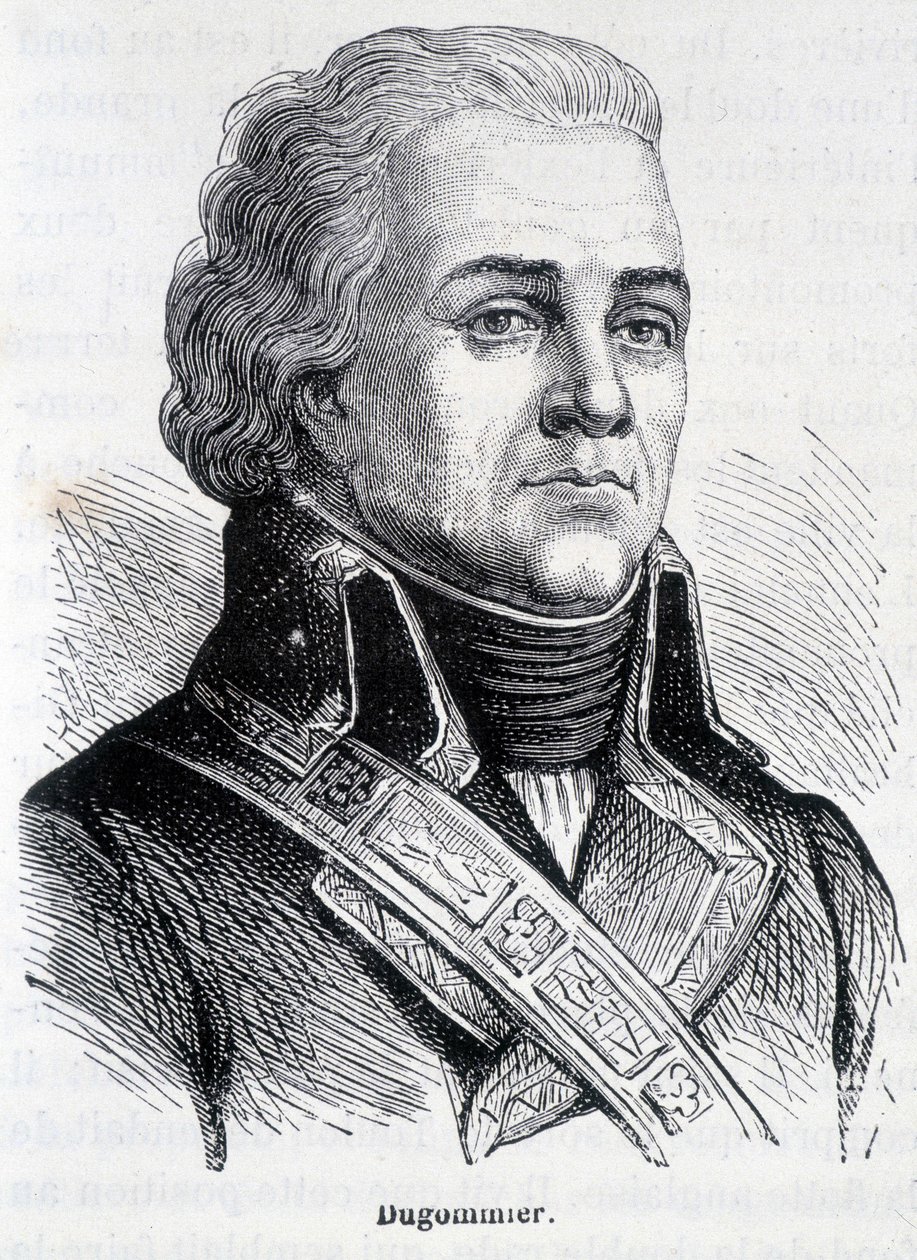 صورة جاك فرانسوا كوكي ديت دوغومييه ، الجنرال الفرنسي (1738-1794) - في "" L'Histoire de France "" لهنري مارتن بواسطة المدرسة الفرنسية
