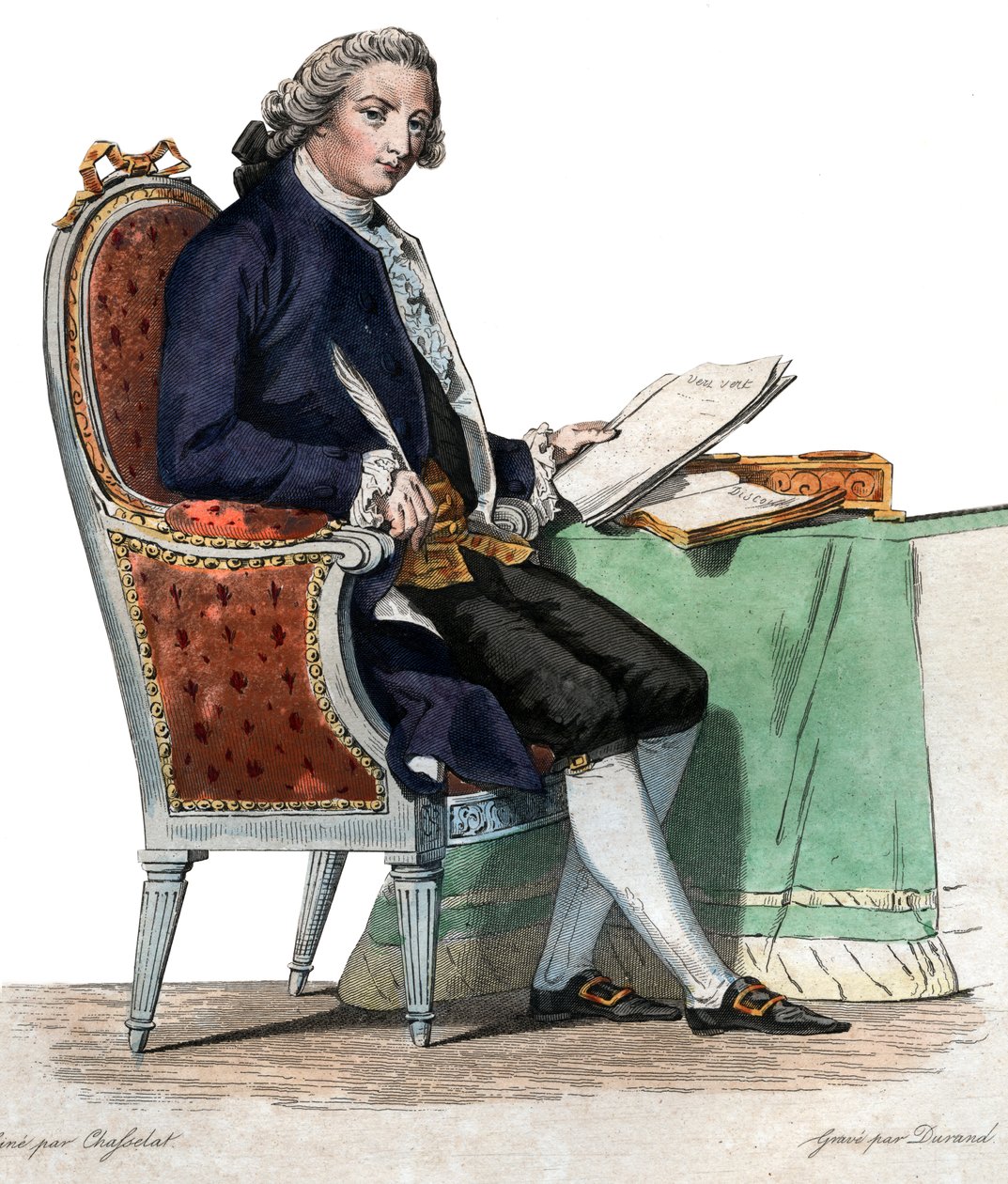 صورة جان باتيست لويس جريت (1709-1777) ، الشاعر والكاتب المسرحي الفرنسي. بواسطة المدرسة الفرنسية