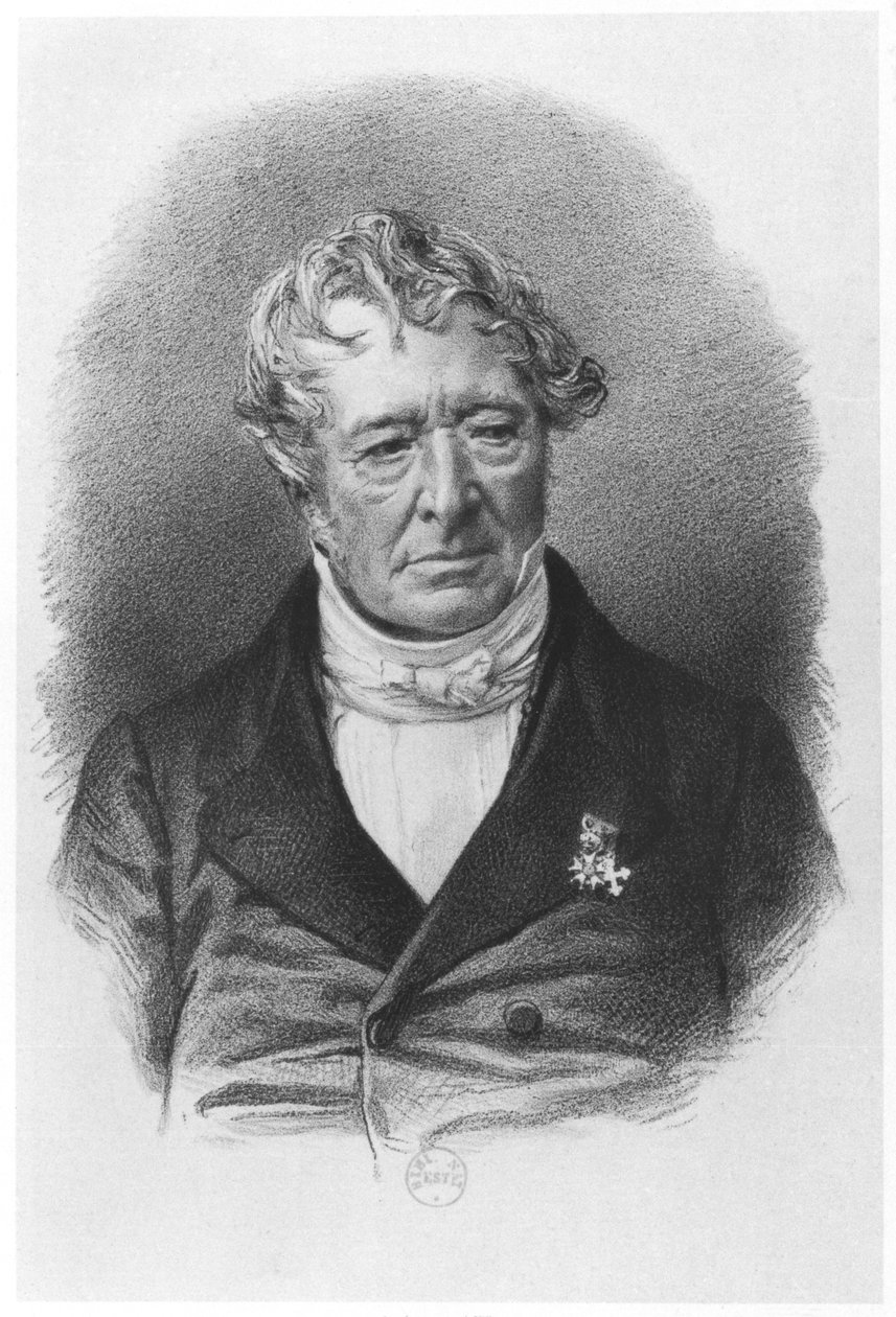 صورة لجان جاك شامبليون (1778-1867) تسمى Champollion-Figeac ، طبعها Lemercier & Co بواسطة المدرسة الفرنسية