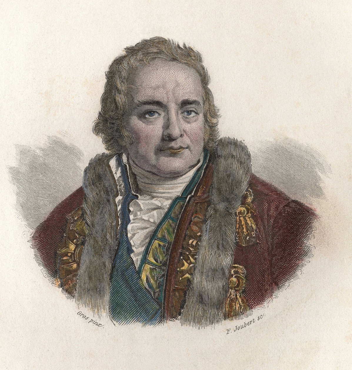 صورة جان أنطوان (جان أنطوان) شابتال ، كونت شانتيلوب (1756-1832) ، الكيميائي والسياسي الفرنسي. في "" صور الرجال النافعين "" بواسطة المدرسة الفرنسية