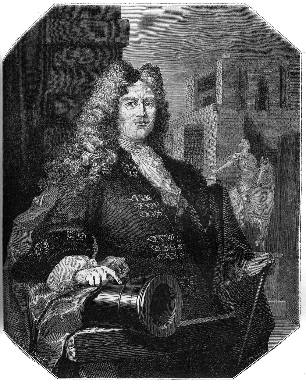 صورة جان بالتازار كيلر (1638-1702) ، حامل الذهب السويسري والمؤسس. بواسطة المدرسة الفرنسية