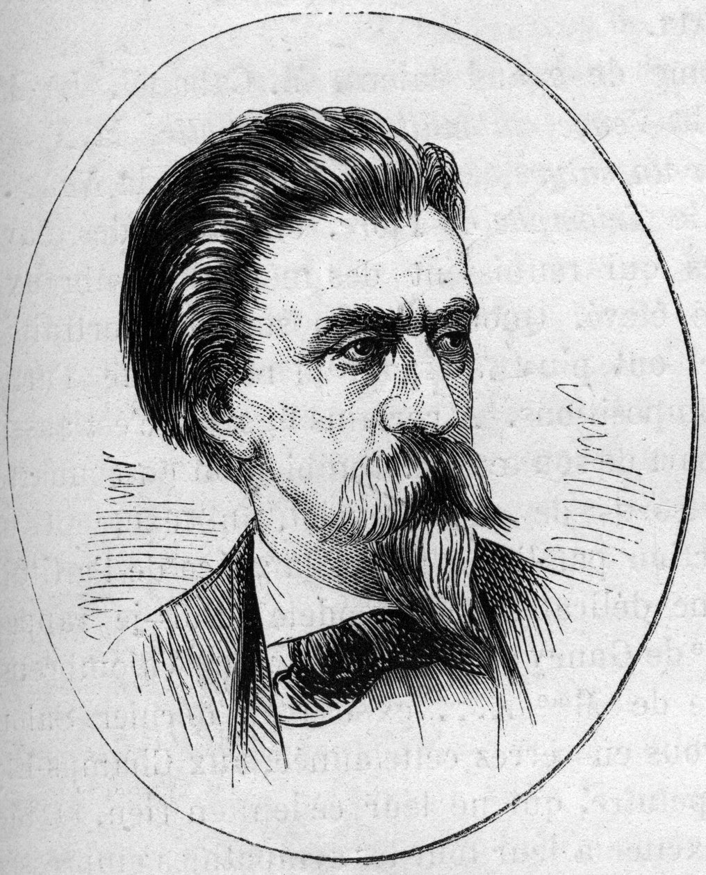 صورة جان بابتيست (جان بابتيست) كاربو (1827-1875) ، نحات فرنسي. نقش في "" Le Monde Illustré "" رقم 890 بتاريخ 2 مايو 1874. بواسطة المدرسة الفرنسية