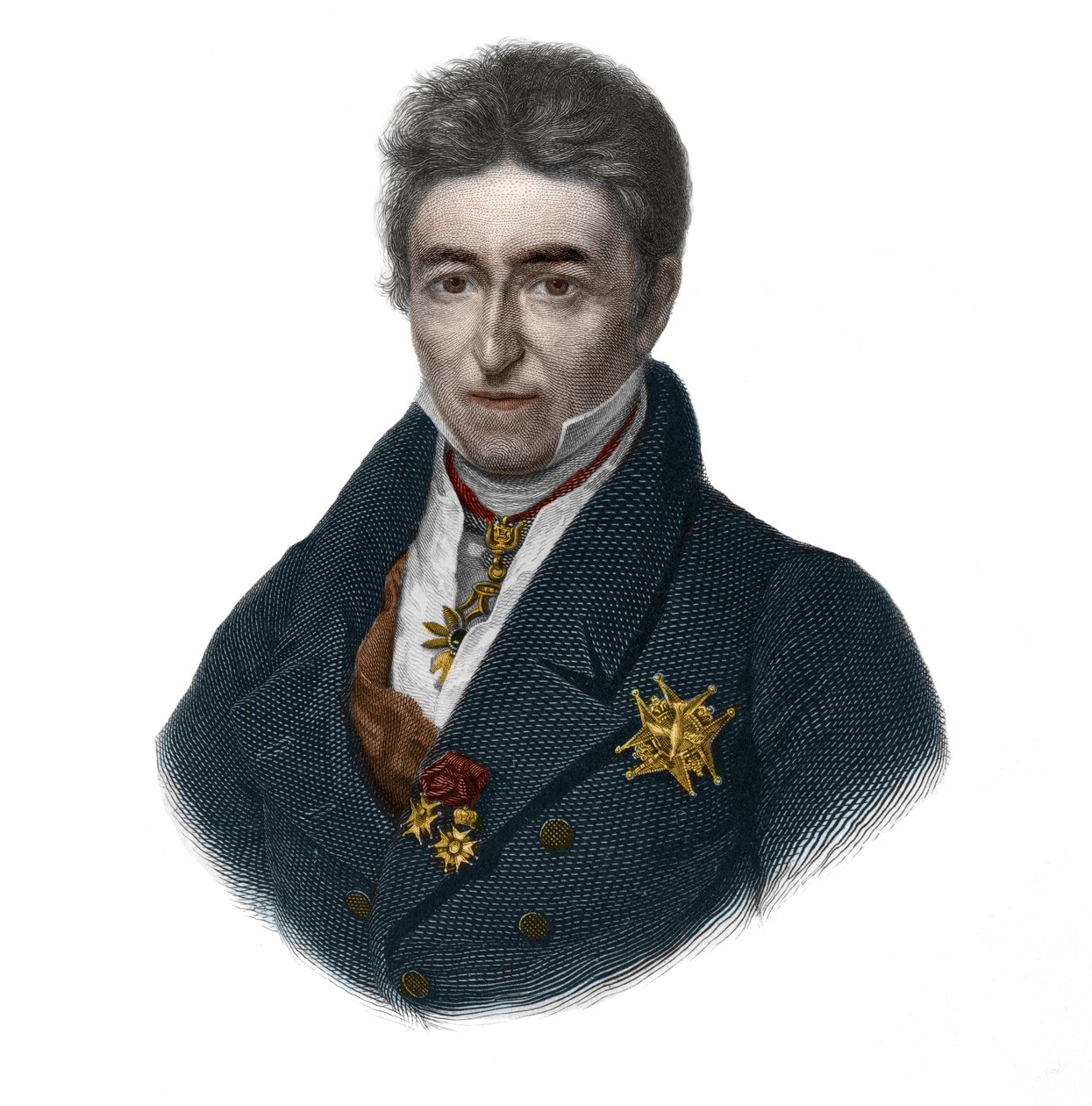 صورة جان بابتيست (جان بابتيست) ، كونت دي فيلي (1773-1854) ، سياسي فرنسي. في "" LIBRE DES SPORERS "للويس دي كورمينين تيمون. 1842. مجموعة خاصة. بواسطة المدرسة الفرنسية