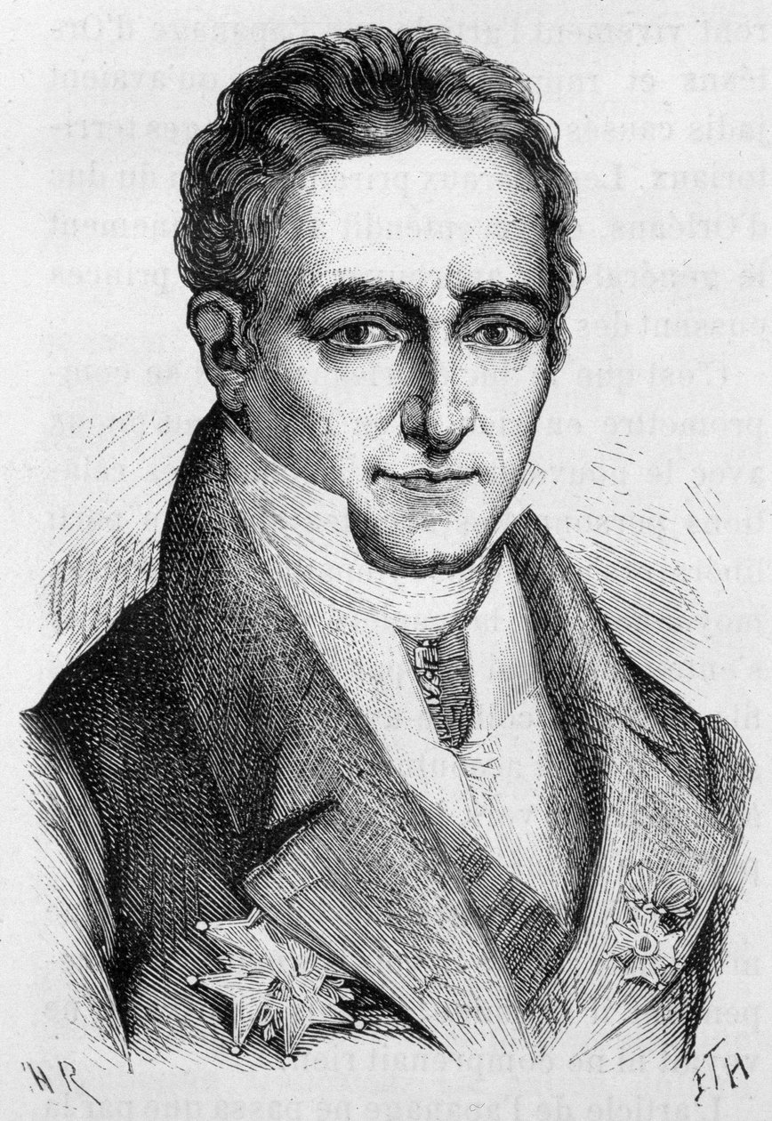 صورة جان بابتيست (جان بابتيست) ، كونت فيلي ، سياسي فرنسي (1773-1854) - في "L'Histoire de France" "لهنري مارتن بواسطة المدرسة الفرنسية