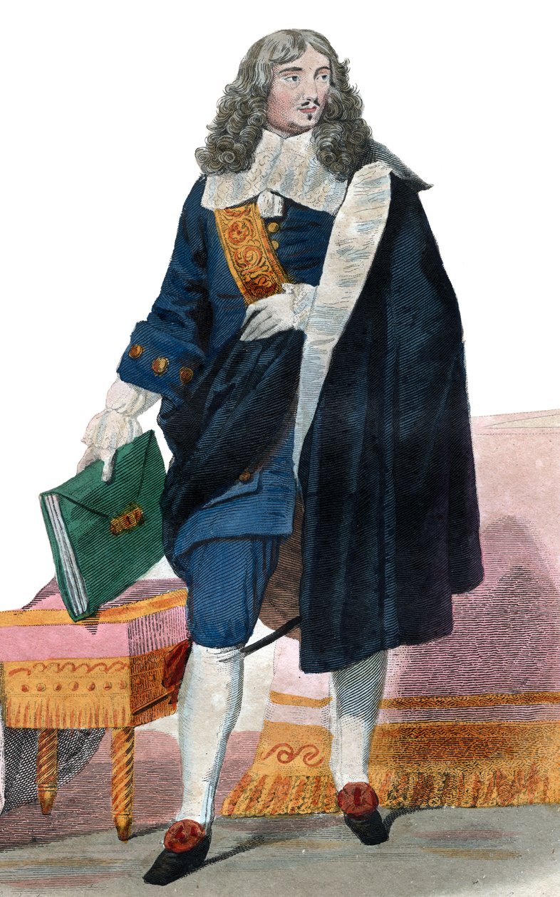 صورة جان بابتيست كولبير (1619-1683) ، سياسي فرنسي. بواسطة المدرسة الفرنسية
