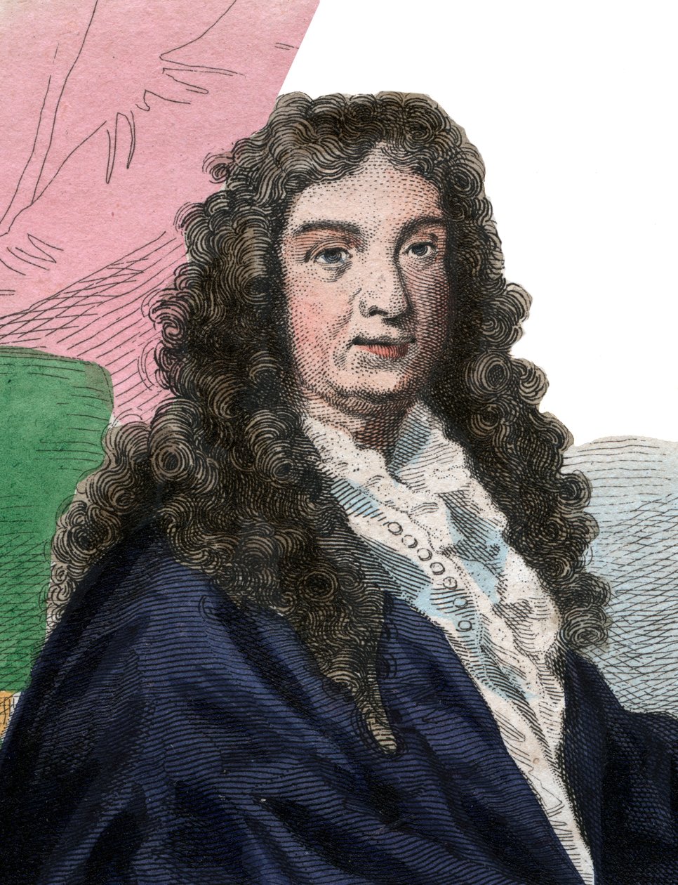 صورة لجان بابتيست لولي (1632-1687) ، ملحن فرنسي. بواسطة المدرسة الفرنسية