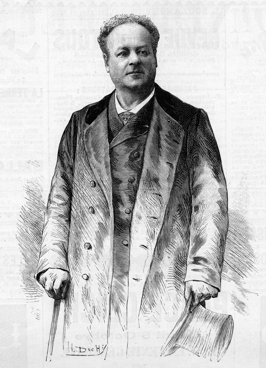 صورة للممثل والمغني الفرنسي جان بيرتيليه (1830-1888). بواسطة المدرسة الفرنسية