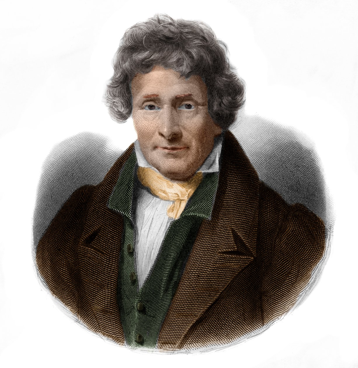 صورة لجان فرانسوا لو بريتون (1762-1838) رسام وفيزيائي. بواسطة المدرسة الفرنسية