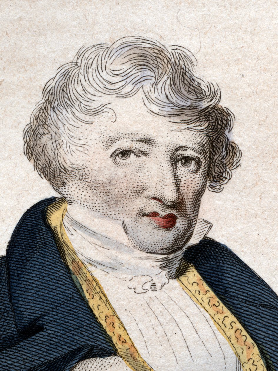 صورة لجين ليوبولد نيكولاس فريدريك كوفير المعروف باسم جورج كوفير (1769-1832) ، عالم الطبيعة الفرنسي وطبيب الحيوان. بواسطة المدرسة الفرنسية