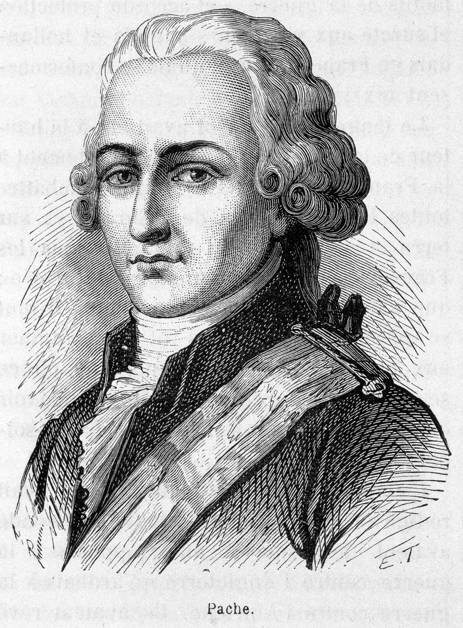 صورة جان نيكولا باتشي (1746-1823) ، سياسي فرنسي نقش على المعالم العامة شعار الجمهورية الفرنسية: "Liberté، Egalité Fraternité" - نقش بواسطة المدرسة الفرنسية