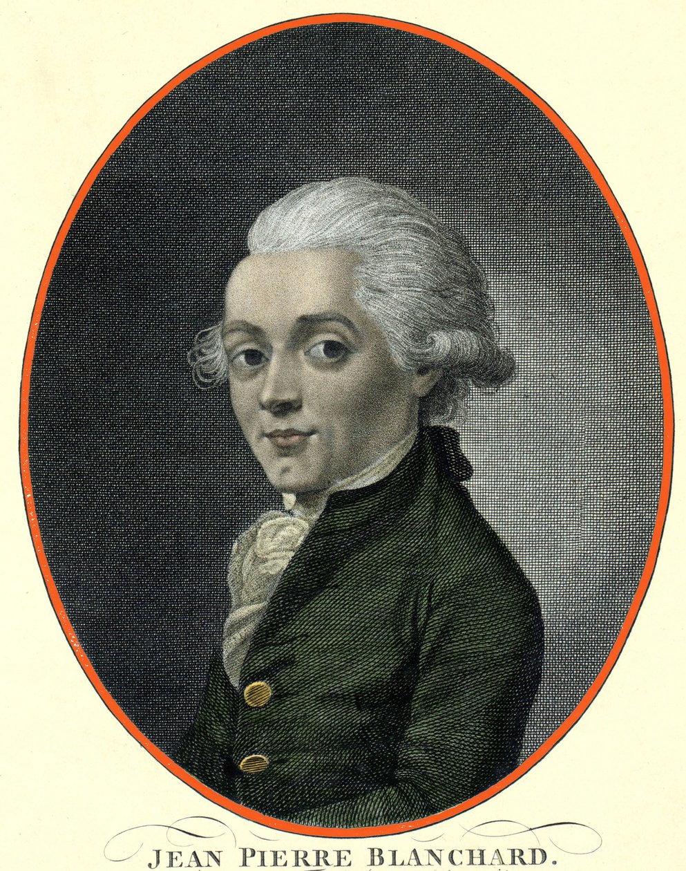 صورة جان بيير (جان بيير) بلانشارد (1753-1809) ، رائد الطيران الفرنسي. بواسطة المدرسة الفرنسية
