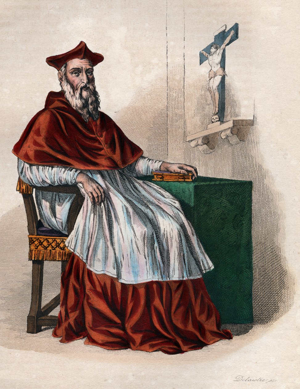 صورة جان دو بيلاي (1492-1560) ، الكاردينال الفرنسي والدبلوماسي. بواسطة المدرسة الفرنسية