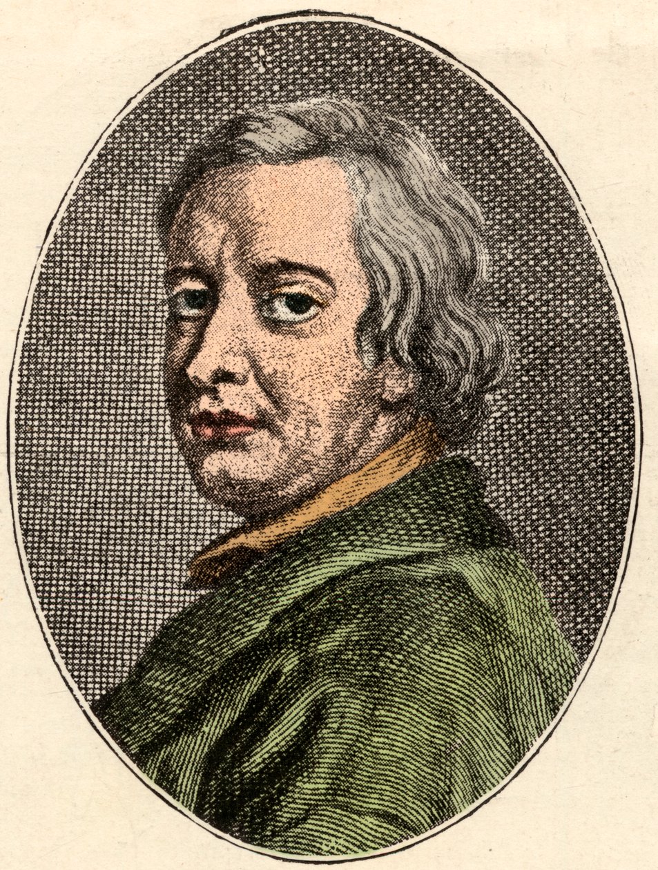 صورة لجون درايدن ، شاعر إنجليزي ، (1631-1700). بواسطة المدرسة الفرنسية