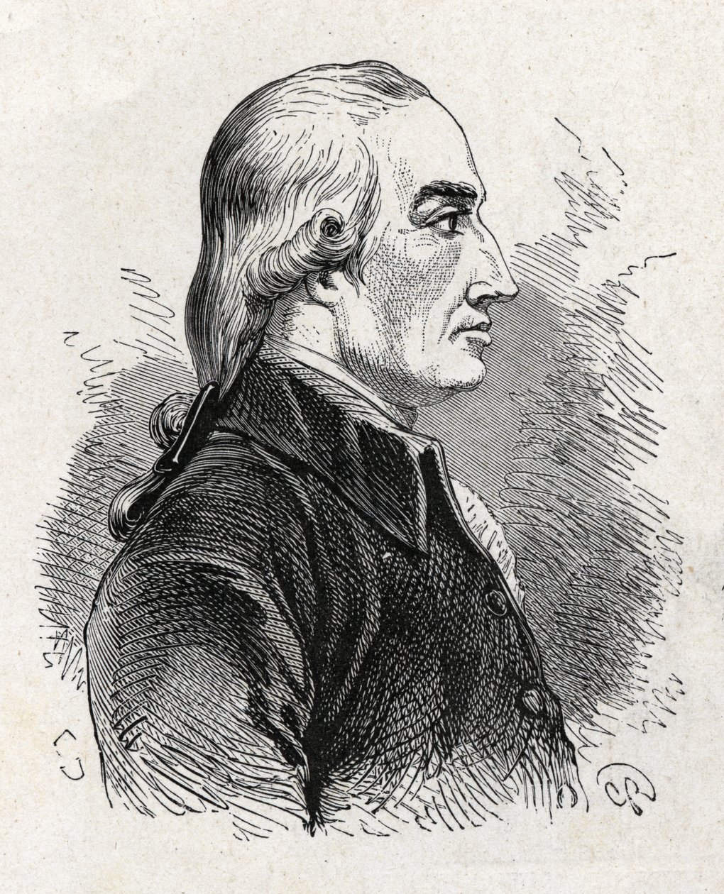 صورة جوزيف بلاك (1761 - 1799) ، الفيزيائي والكيميائي البريطاني (اكتشاف المغنيسيا) - في ألبوم العلوم ؛ علماء لامعون الاكتشافات العظيمة "" "1896. بواسطة المدرسة الفرنسية