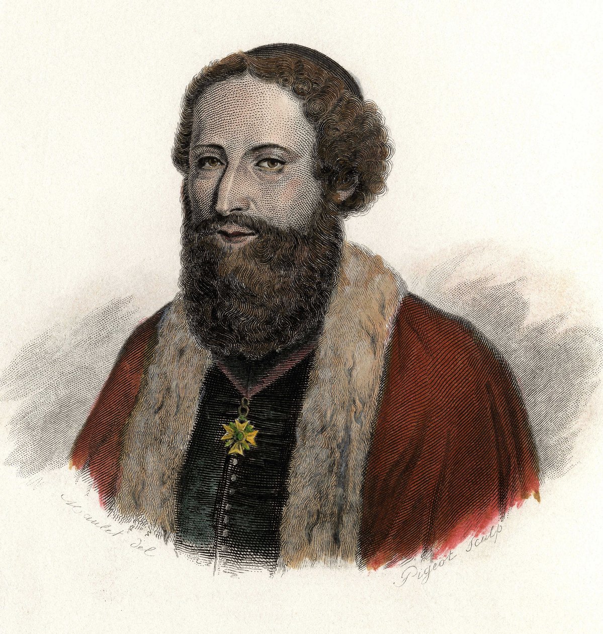 Portrait of Joseph Pitton de Tournefort (1656-1708), French traveler and botanist. In “” Portraits of Useful Men”” بواسطة المدرسة الفرنسية