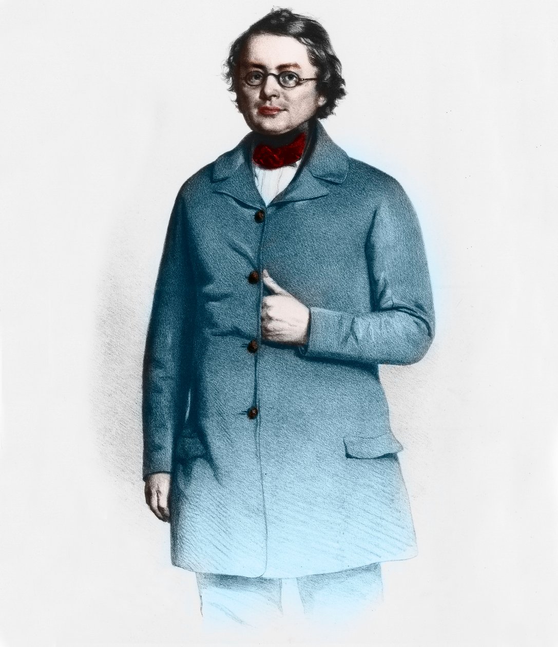 صورة لجوزيف سكودا (1805-1881) ، طبيب تشيكي ، أستاذ طب وطبيب جلدية. بواسطة المدرسة الفرنسية