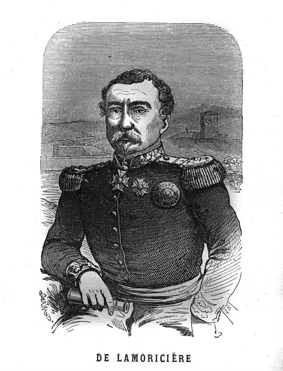 صورة لجوزيف فانتيني ، ديت يوسف (1808-1866) ، جنرال فرنسي. نقش في "Les Illustrations De L'armee Francaise de 1789 a 1880" بواسطة المدرسة الفرنسية