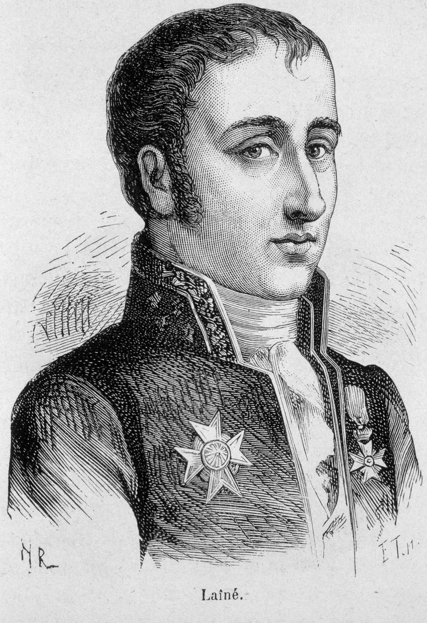 صورة لجوزيف ، فيسكونت لاين (1767 - 1835) ، سياسي فرنسي - في "تاريخ فرنسا" بواسطة هنري مارتن بواسطة المدرسة الفرنسية