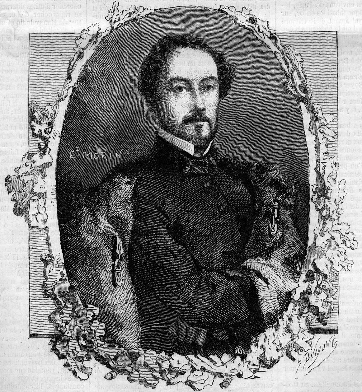 صورة خوان بريم واي براتس ، كونت رويس (1814-1870) ، جنرال إسباني وسياسي. نقش في "" Le Monde Illustré "رقم 151 بتاريخ 3 مايو 1860. بواسطة المدرسة الفرنسية