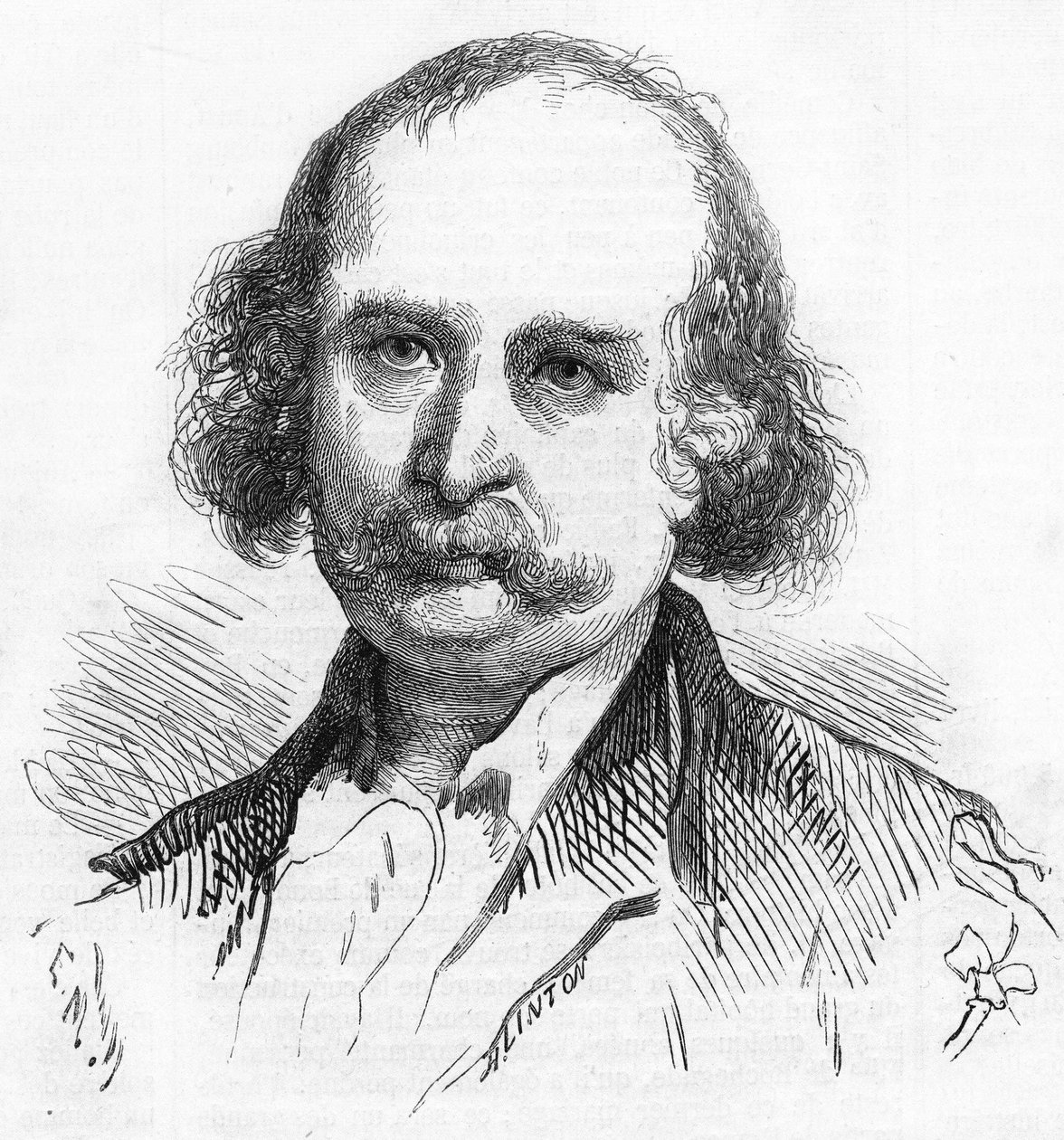 صورة لجول ساندو (1811-1883) الكاتب الفرنسي. بواسطة المدرسة الفرنسية