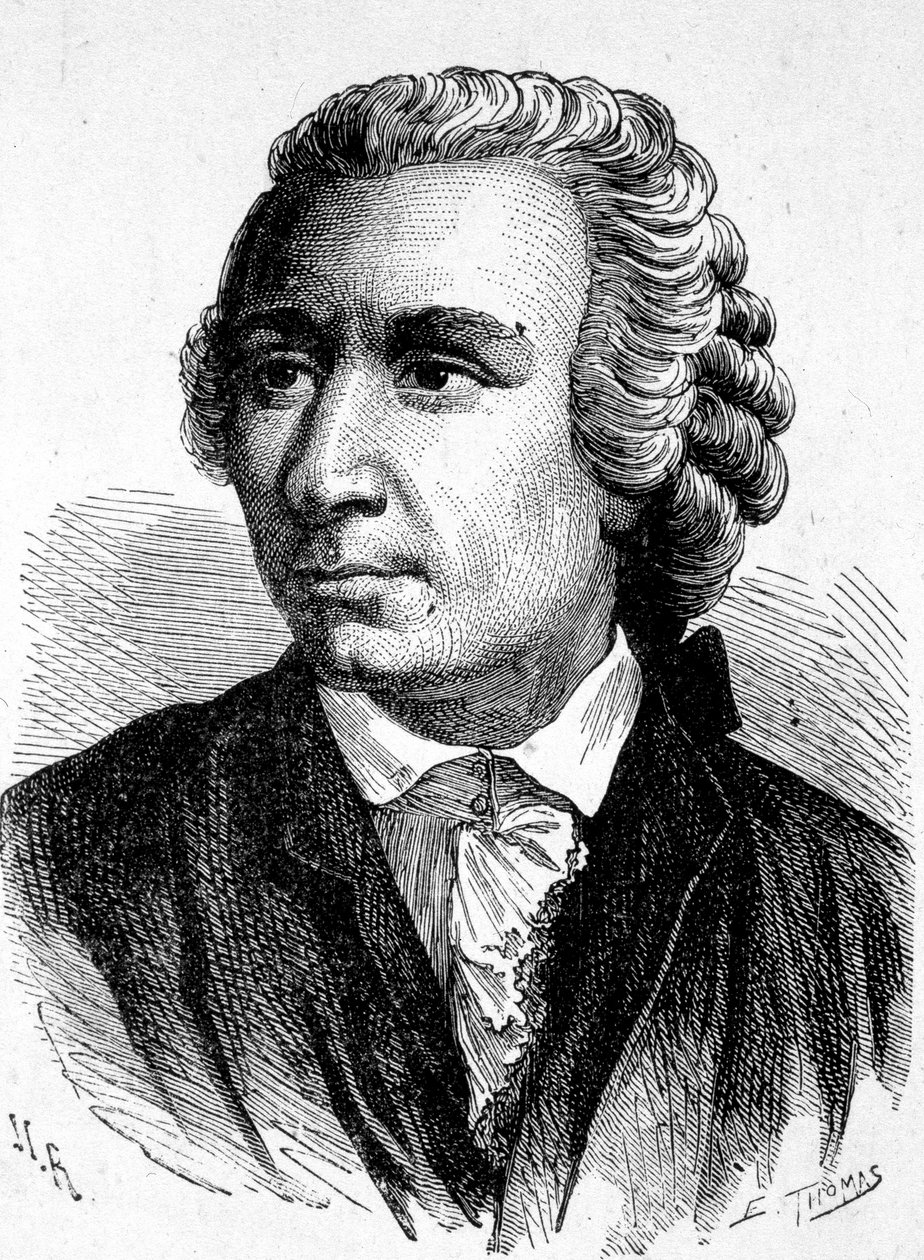 صورة ليون (ليونارد) أويلر (1707 - 1783) ، عالم رياضيات سويسري - في ألبوم العلوم ؛ علماء لامعون الاكتشافات العظيمة "" "1896. بواسطة المدرسة الفرنسية