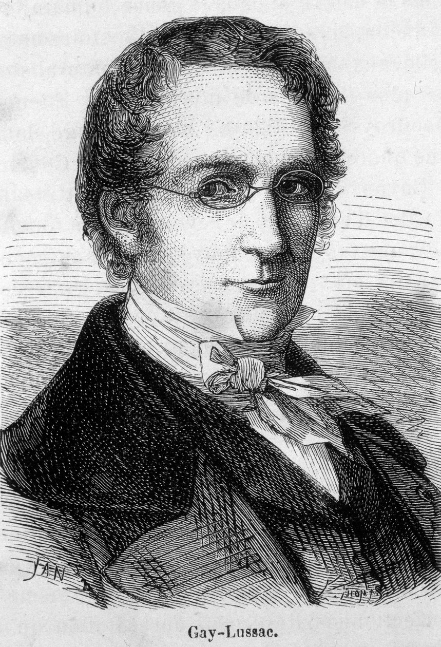 صورة لويس جوزيف جاي لوساك (لويس جوزيف جاي لوساك) (1778-1850) ، عالم فيزيائي وكيميائي فرنسي - في "L