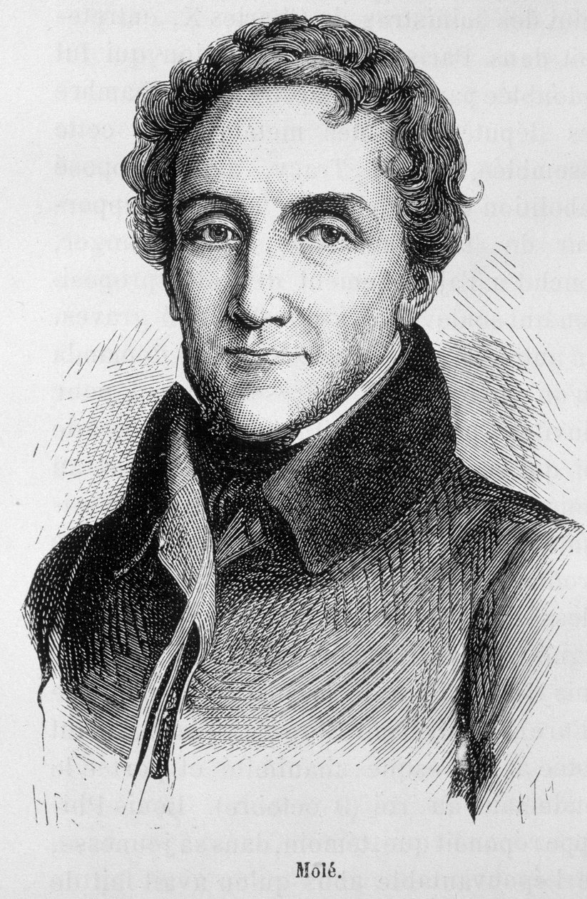 صورة لويس ماتيو مول - صورة لويس ماتيو ، إيرل أوف مول (1781 - 1855) ، سياسي فرنسي - في "" L'Histoire de France "" لهنري مارتن بواسطة المدرسة الفرنسية