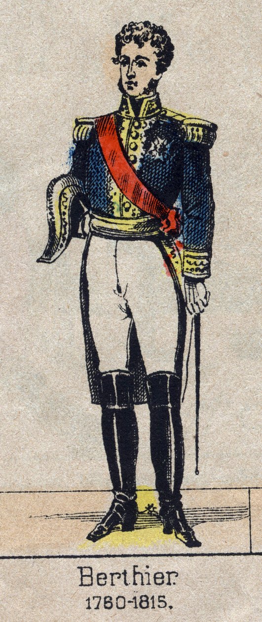 صورة لويس ألكسندر (لويس ألكساندر) بيرتييه (1753-1815) ، أمير نيوشاتيل ، ماريشال فرنسا - صورة إبينال من نهاية القرن التاسع عشر - مجموعة خاصة بواسطة المدرسة الفرنسية