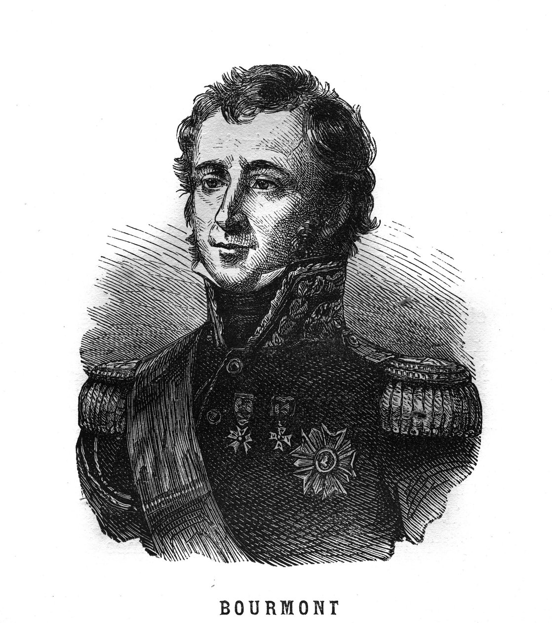 صورة لويس أوغست فيكتور دي غيسن دي بورمونت (1773-1846) ، مارشال فرنسا. نقش في "Les Illustrations De L'armee Francaise de 1789 a 1880" بواسطة المدرسة الفرنسية