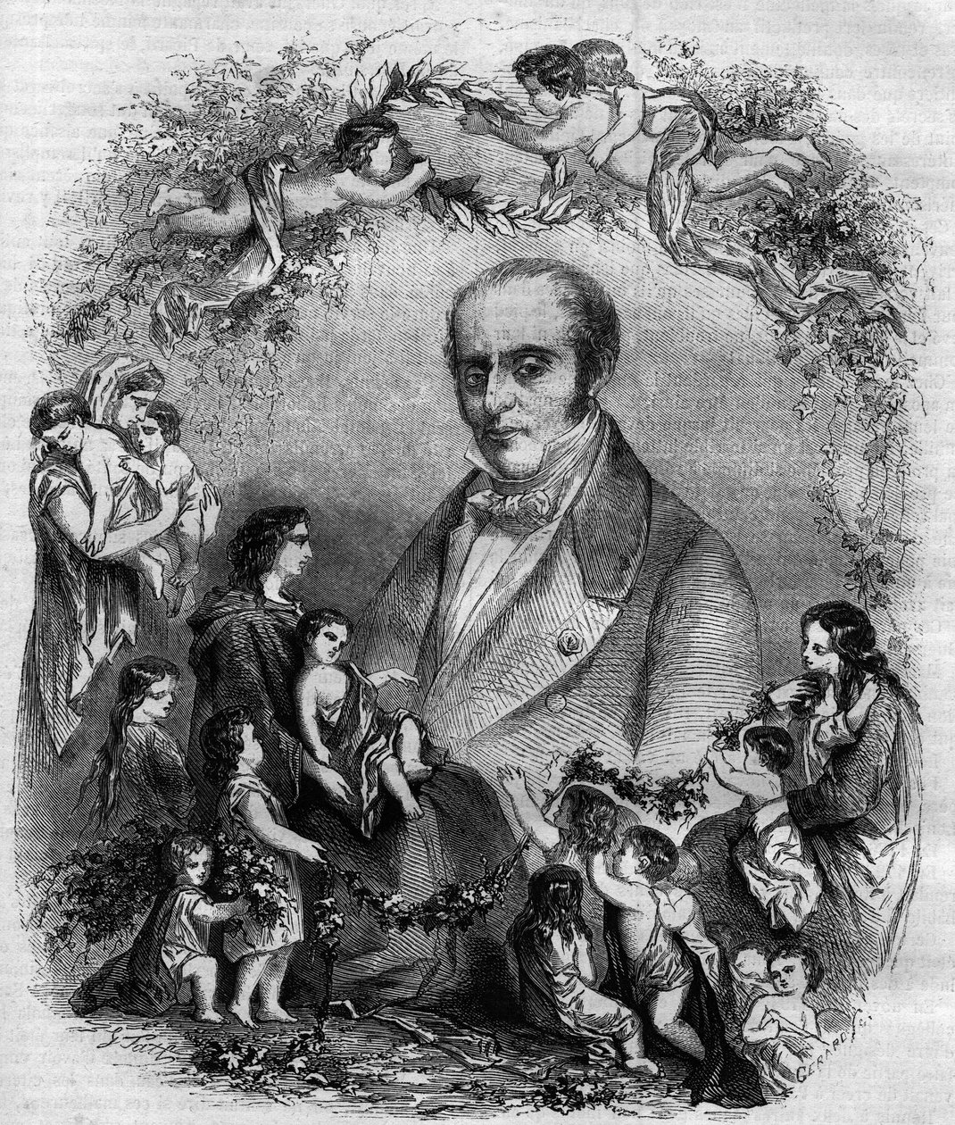 صورة للطبيب الفرنسي لويس بنوا غيرسانت (1777-1848). بواسطة المدرسة الفرنسية