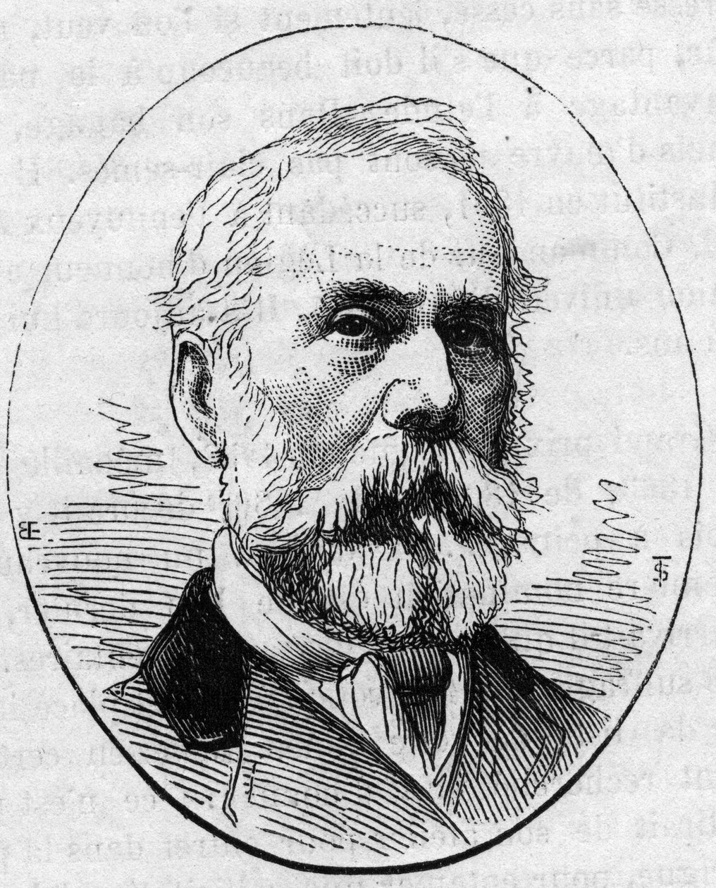 صورة لويس فرانسوا (؟) (1814-1888) ، حفار فرنسي. نقش في "" Le Monde Illustré "" رقم 890 بتاريخ 2 مايو 1874. بواسطة المدرسة الفرنسية