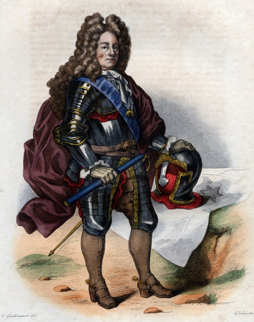 صورة لويس جوزيف دي بوربون ، دوق فاندوم (1645-1712) ، القائد العسكري الفرنسي ومارشال فرنسا. بواسطة المدرسة الفرنسية