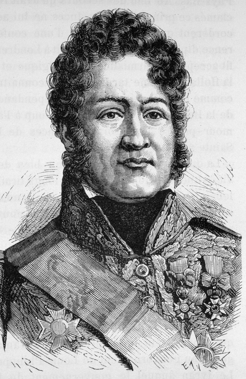 صورة لويس فيليب الأول (1773 - 1850) - في "" تاريخ فرنسا "بواسطة هنري مارتن بواسطة المدرسة الفرنسية
