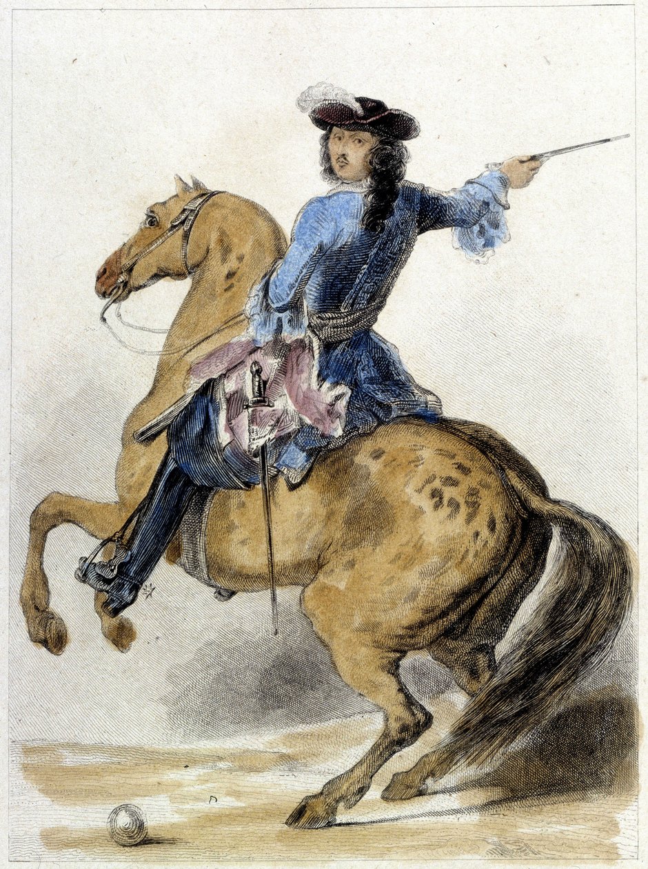 صورة لويس الرابع عشر (1638 - 1715) ، ملك فرنسا. بواسطة المدرسة الفرنسية