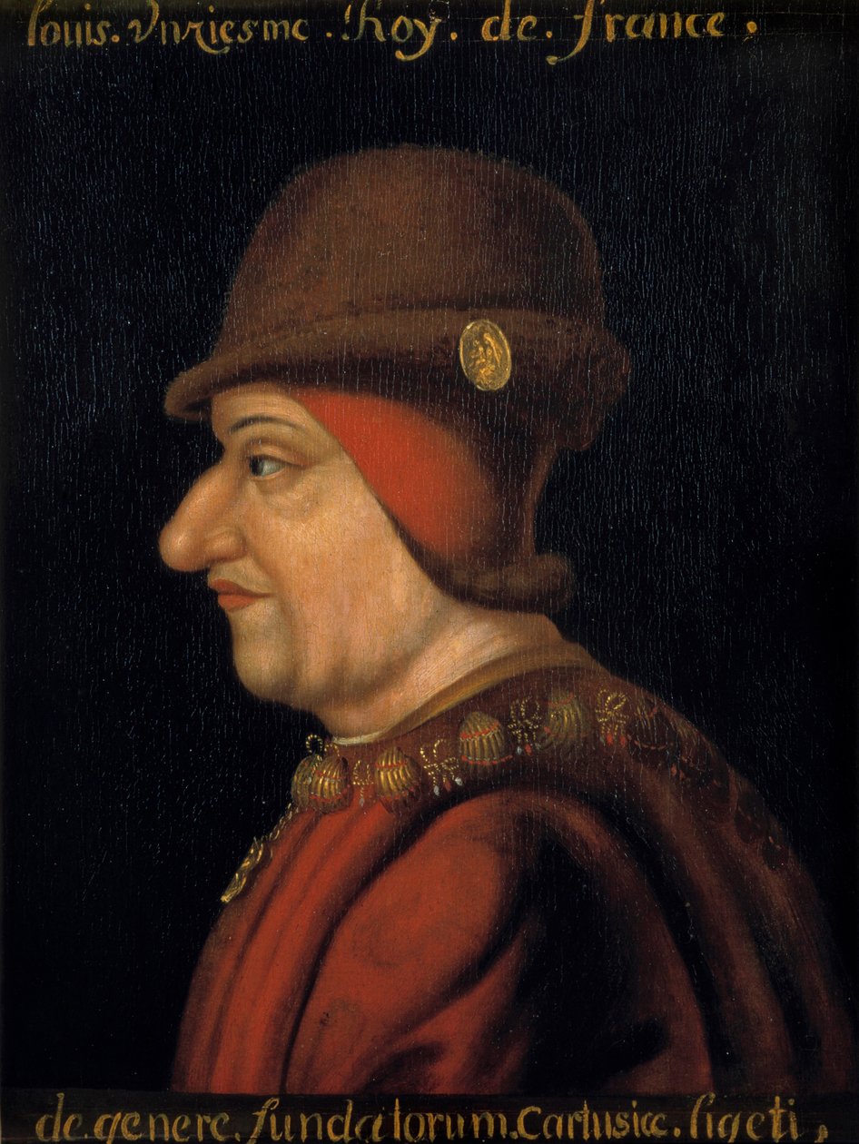 صورة لويس الحادي عشر (1423-1483) ، ملك فرنسا. المدرسة الفرنسية للقرن السابع عشر. Plessis les Tours (Plessis les Tours) (Plessis-les-Tours) بواسطة المدرسة الفرنسية