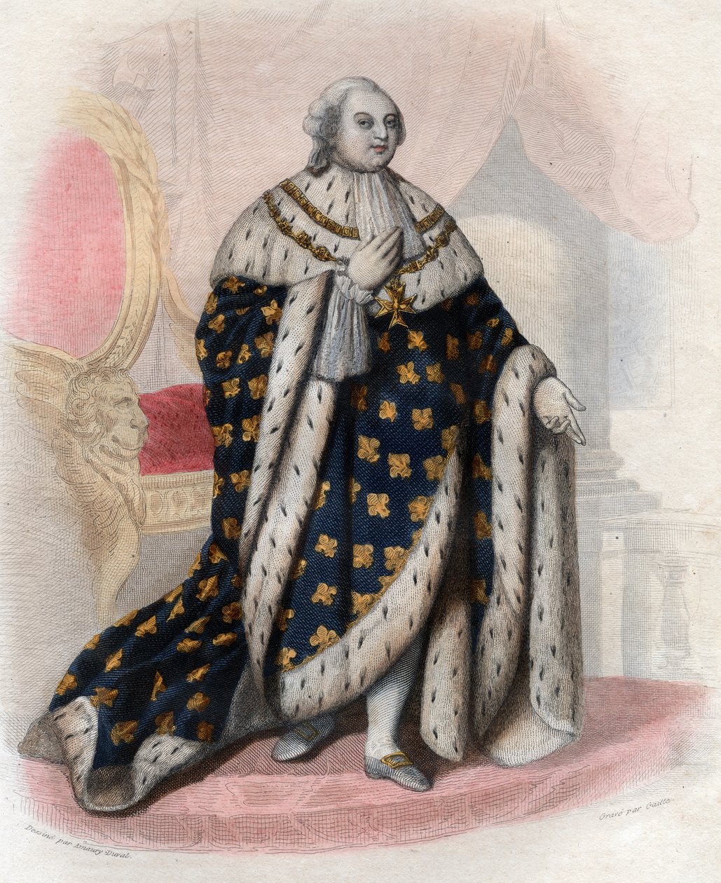 صورة لويس السادس عشر الفرنسي (1754-1793) ، ملك فرنسا. بواسطة المدرسة الفرنسية