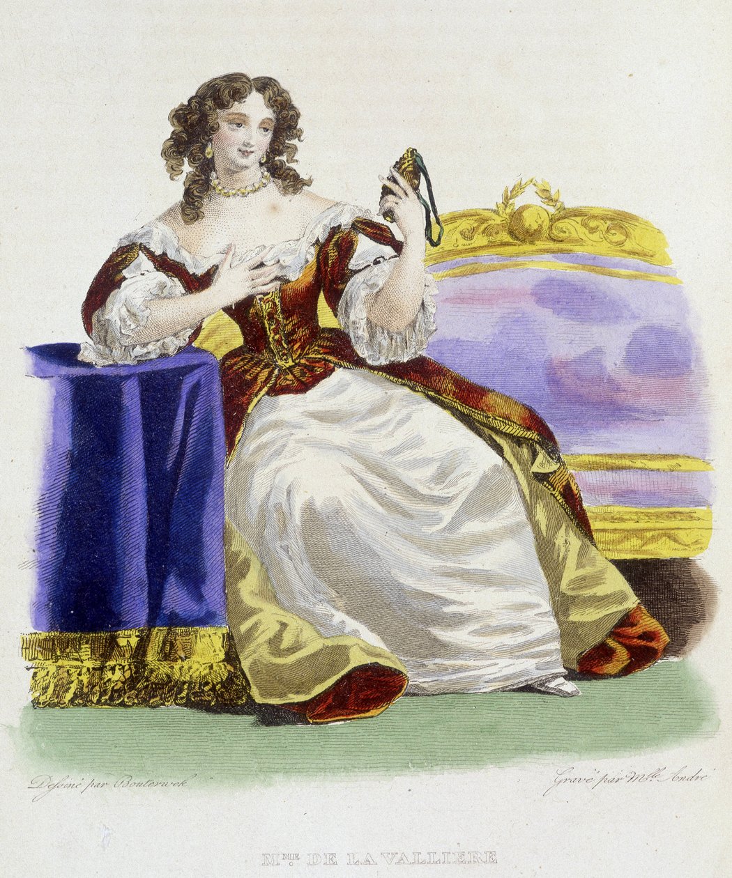 صورة لويز فرانسواز دي لا فاليري (1644 - 1710). بواسطة المدرسة الفرنسية