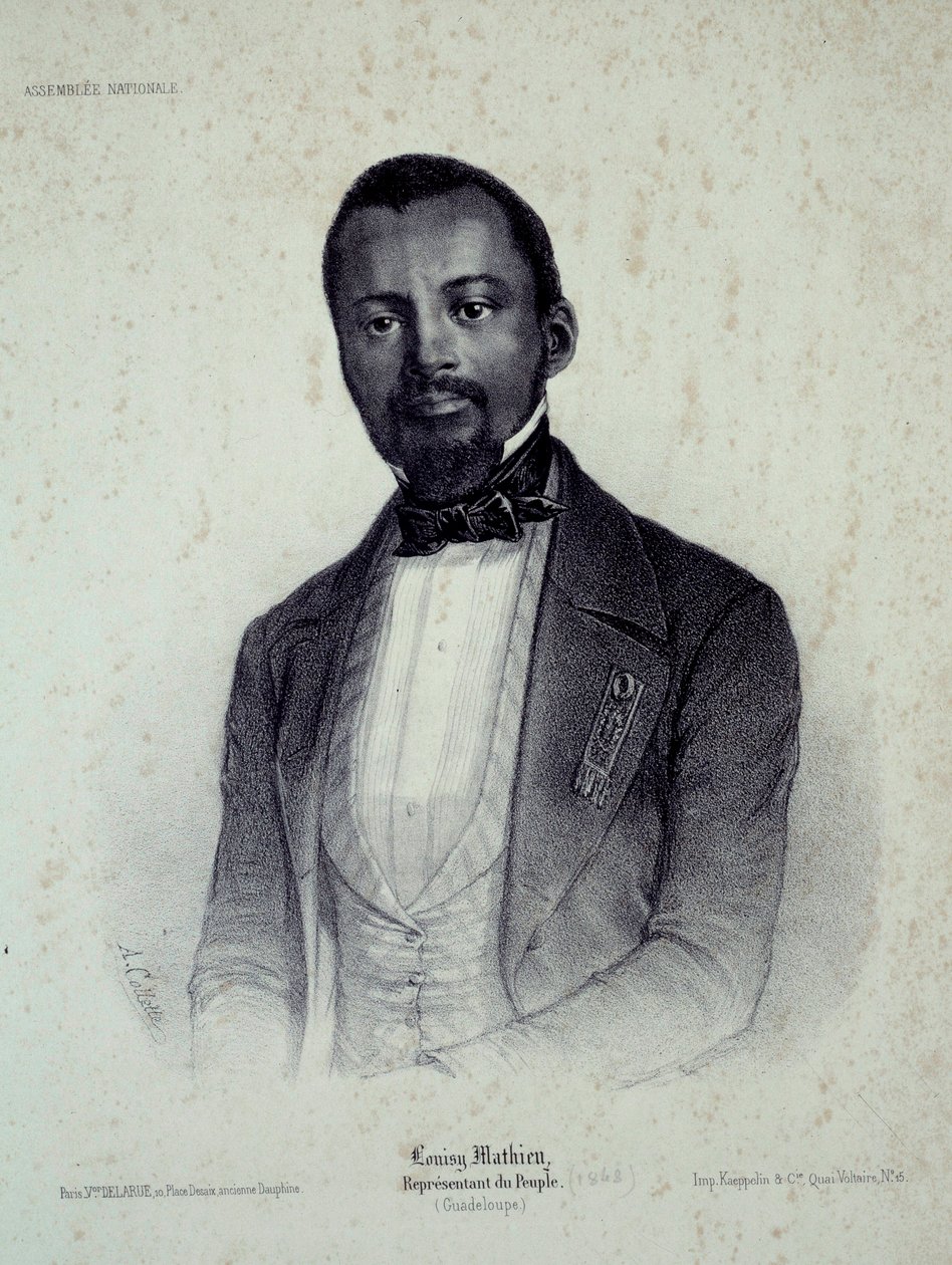 صورة لويزي ماتيو (1817-1874) ، العبد السابق ومندوب جوادلوب نقش شارتر القرن التاسع عشر ، متحف الفنون الجميلة بواسطة المدرسة الفرنسية