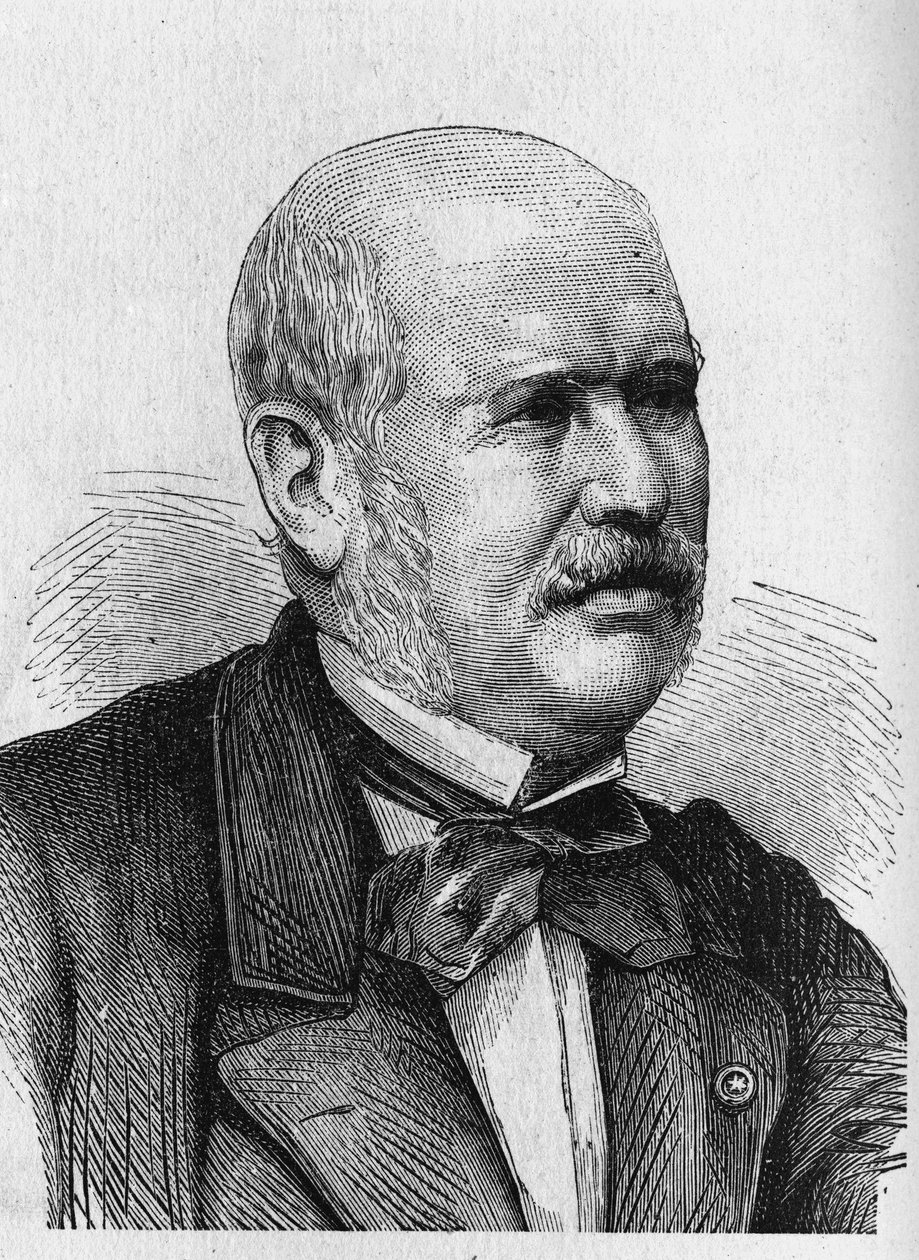 صورة شخصية لـ MFE Belgrand (1810 - 1878) - في "" ألبوم العلوم ؛ علماء لامعون الاكتشافات العظيمة "" "1896. بواسطة المدرسة الفرنسية
