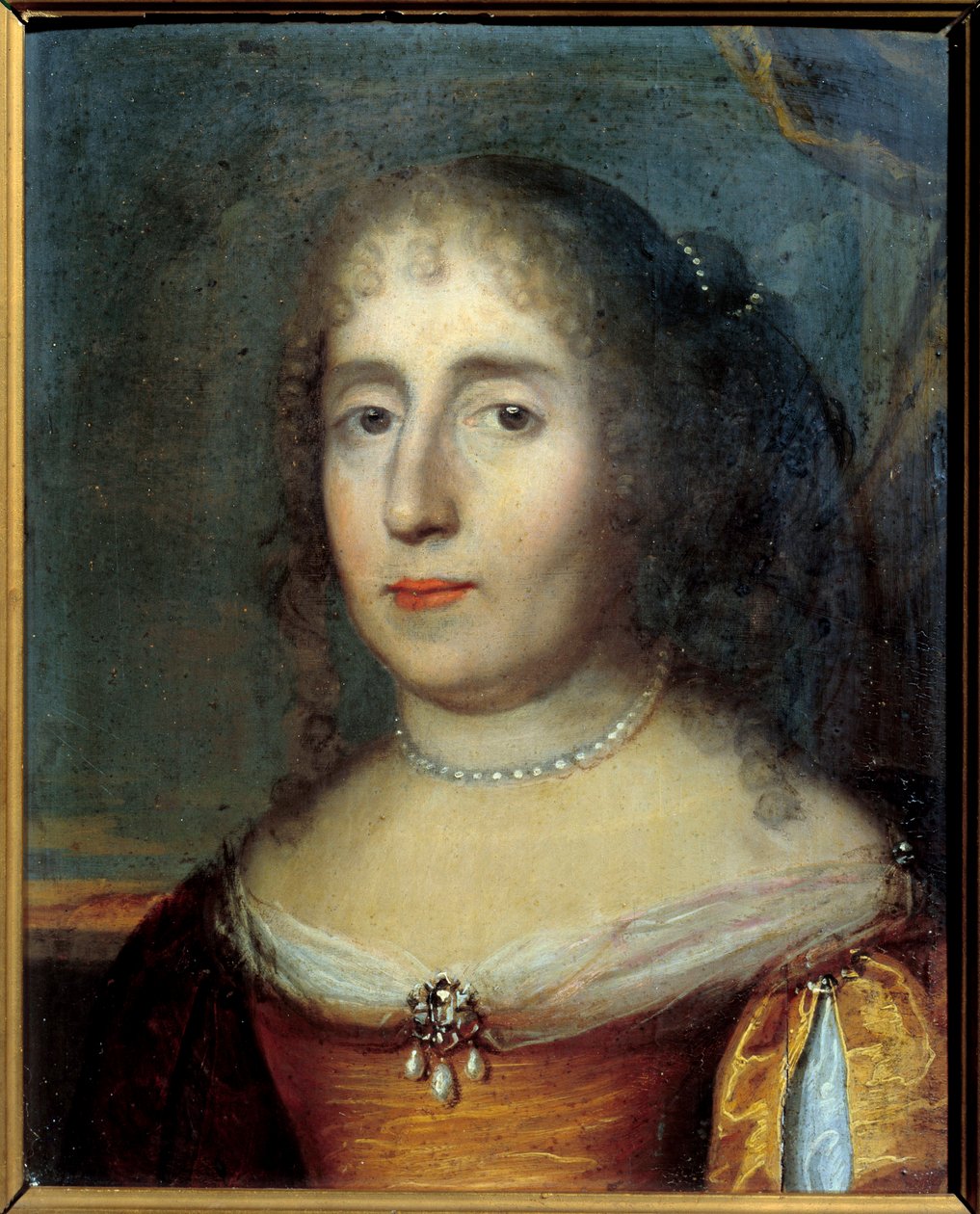 صورة لمدام دي سكودري (أو مادلين دي سكودري (1607 - 1701) ، امرأة فرنسية من الحروف). لوحة مجهولة للمدرسة الفرنسية بواسطة المدرسة الفرنسية
